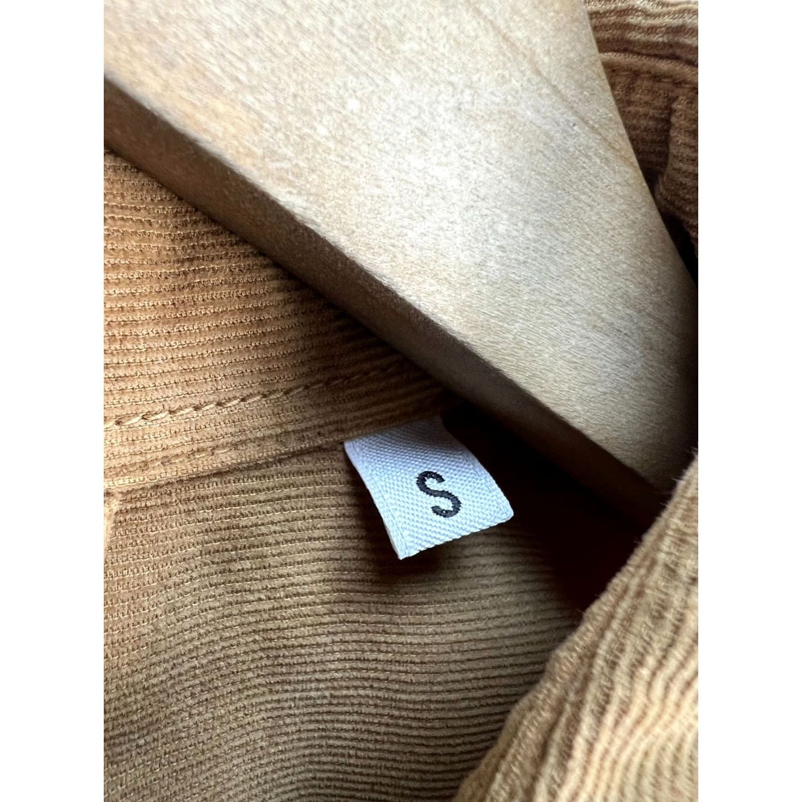 Aspesi ASPESI Mens Corduroy Shirt Brown Tan Button Up Cotton Long Sleeve S Size US S / EU 44-46 / 1 - 6 Thumbnail
