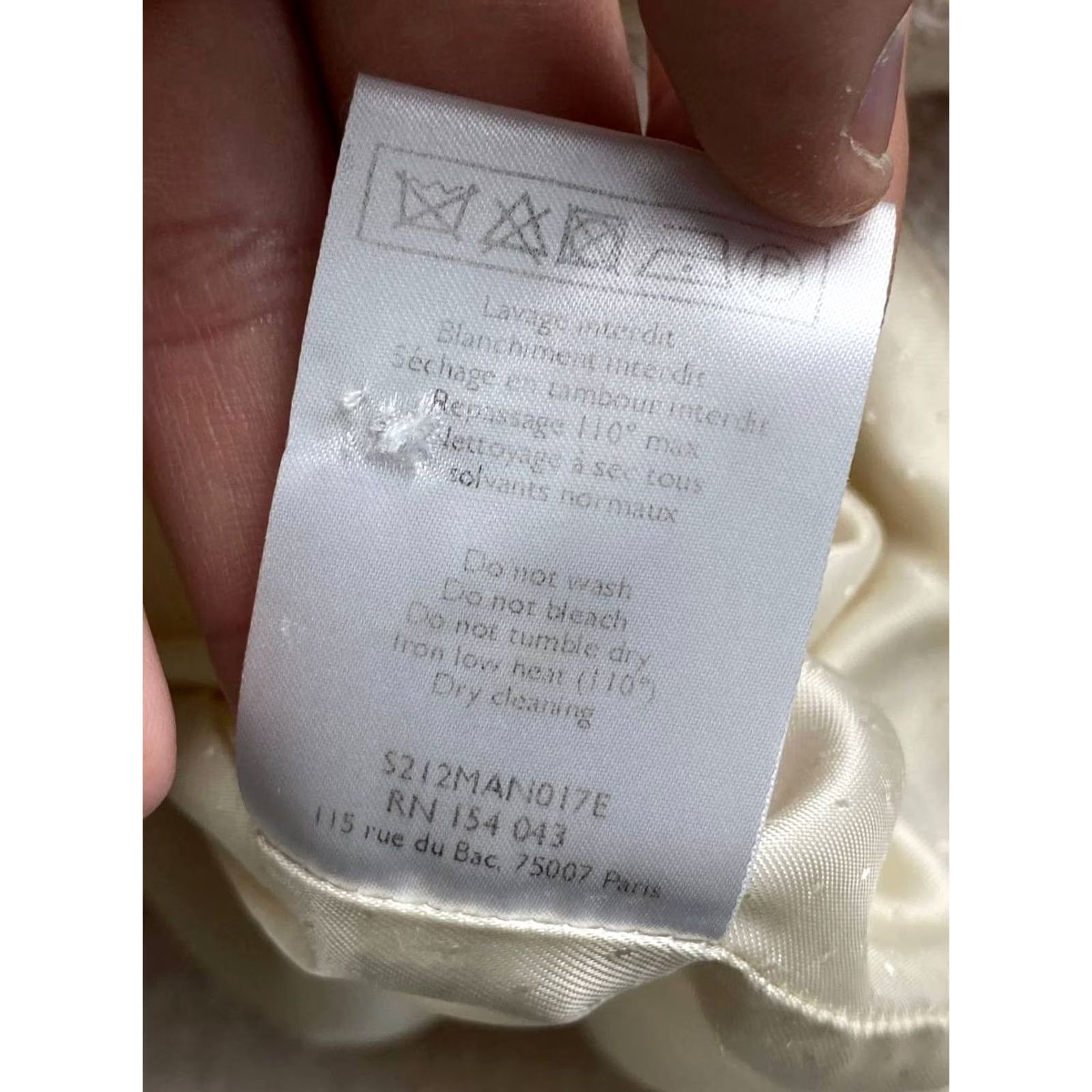 Vintage Sézane Coat Women Size 34 White Wool Size XXS / US 00 / IT 34 - 7 Thumbnail