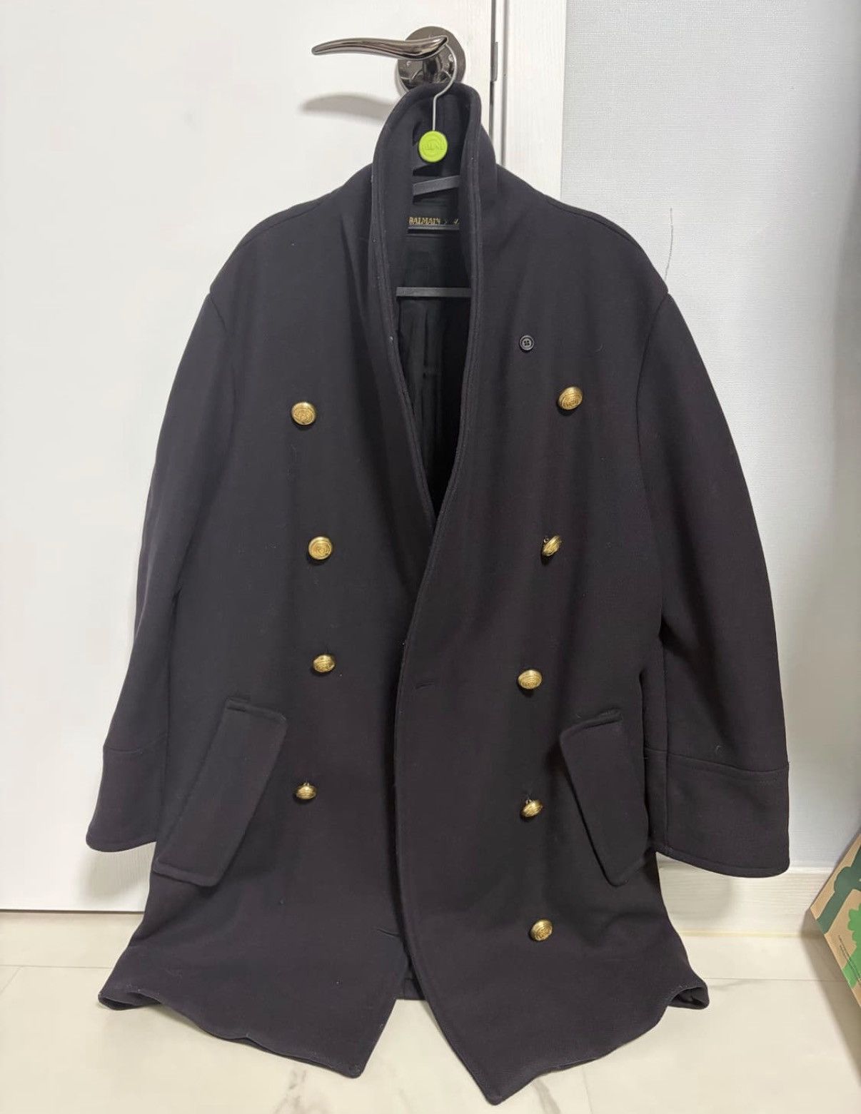 Balmain × H&M H&M-Balmain Black Coat Size US S / EU 44-46 / 1 - 1 Thumbnail