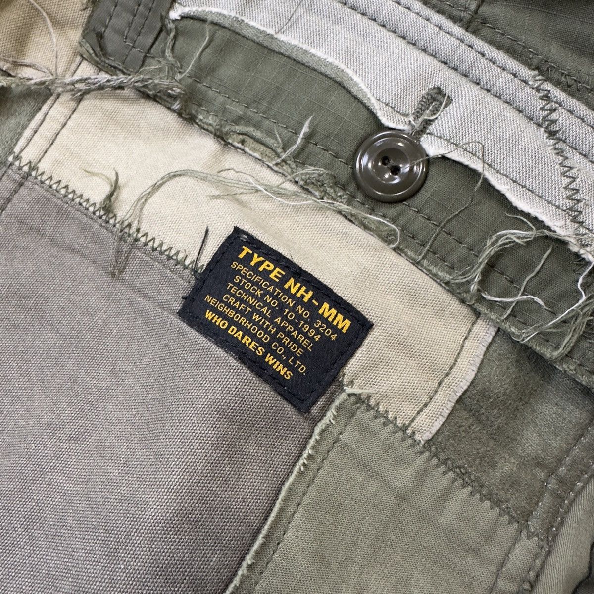 Neighborhood Neighbourhood MIL NHMM Cargo Pants 38x34 Green Patchwork Size US 38 / EU 54 - 5 Thumbnail