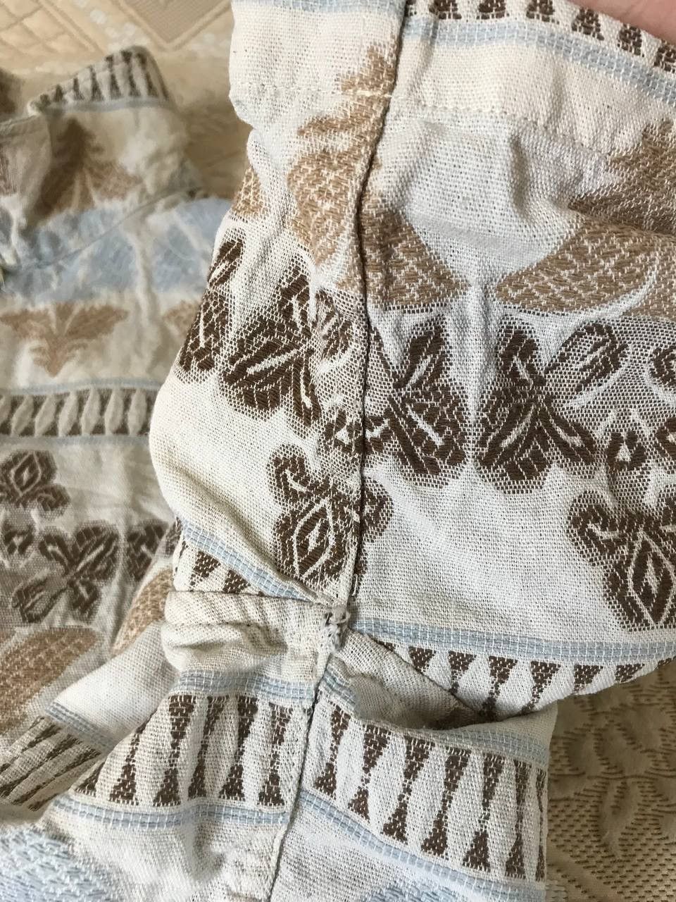 Zara 🔥 Zara Geometric Jacquard Shirt Ecru Beige Hawaiian Art Size US M / EU 48-50 / 2 - 9 Thumbnail