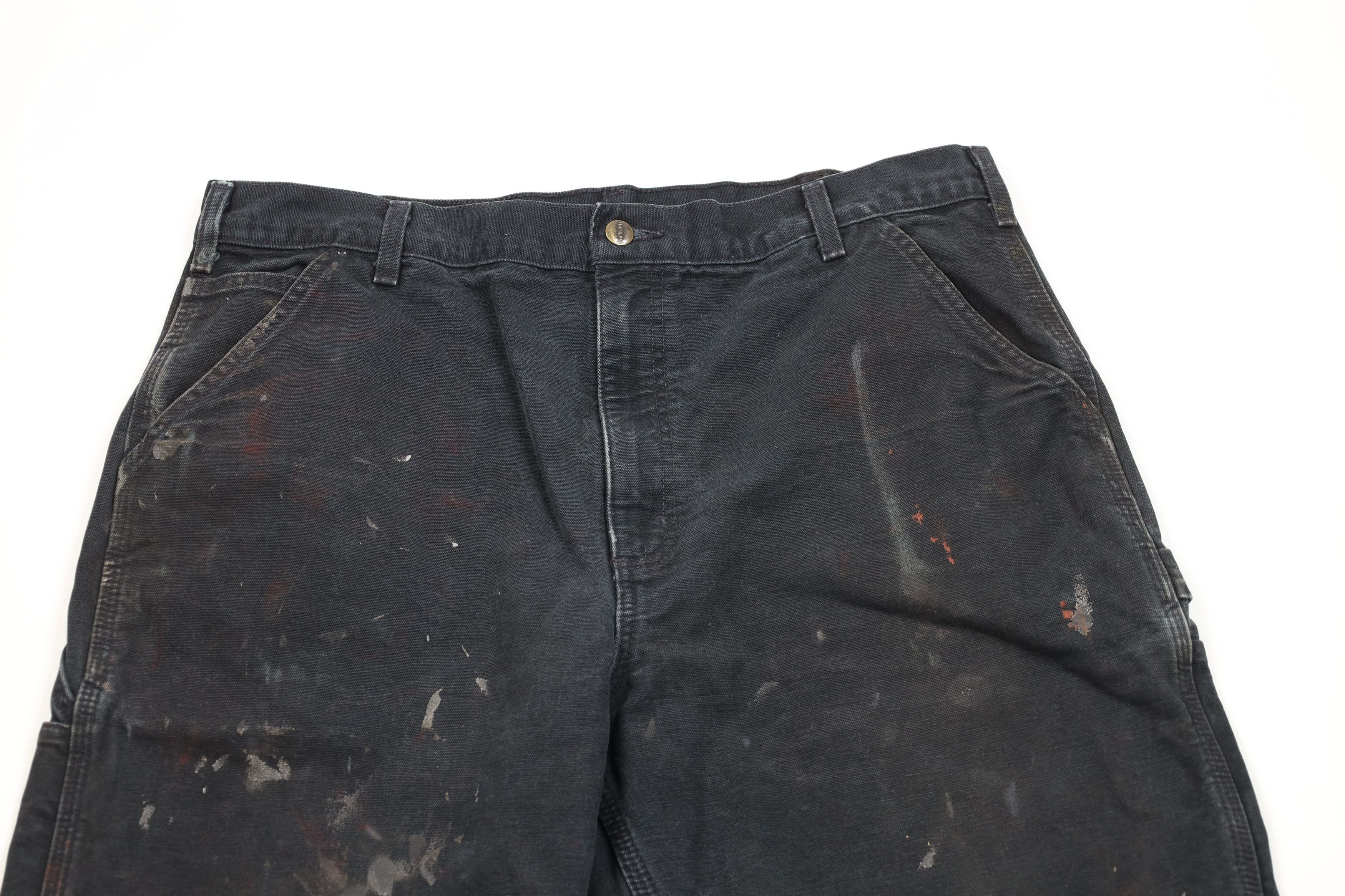 Carhartt Vintage 90s Carhartt Flannel Lined Wide Leg Canvas Pants Size US 38 / EU 54 - 3 Thumbnail