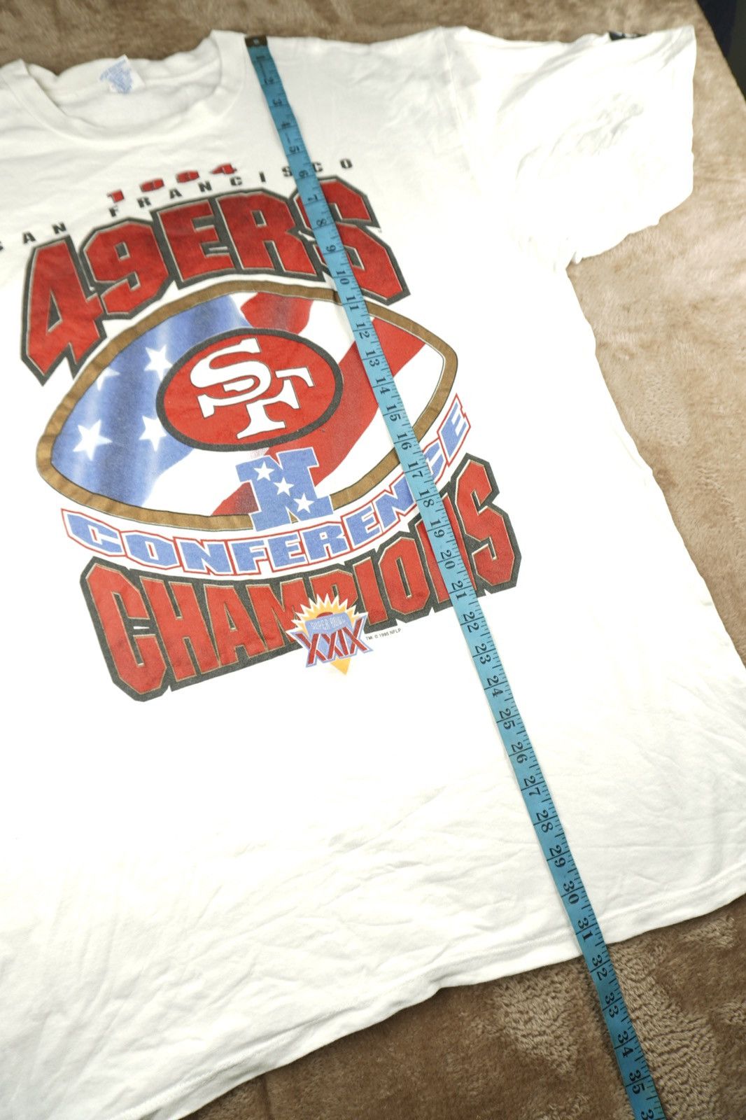 Starter Vtg Starter 49ers Champions Super Bowl XXIX 90s Oversized Size US XL / EU 56 / 4 - 10 Thumbnail