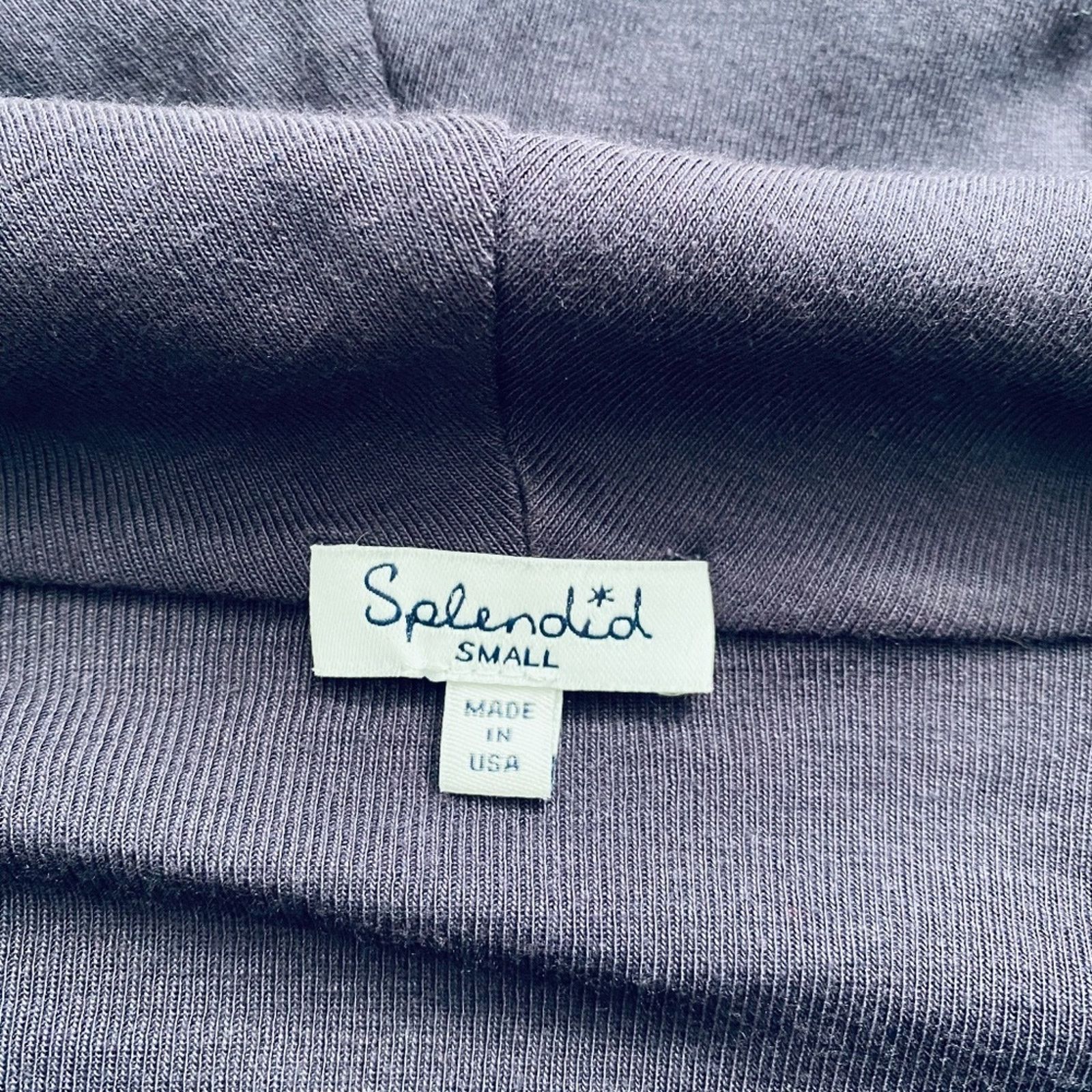 Splendid Splendid purple cowl neck long sleeve shirt size S Size S / US 4 / IT 40 - 4 Thumbnail