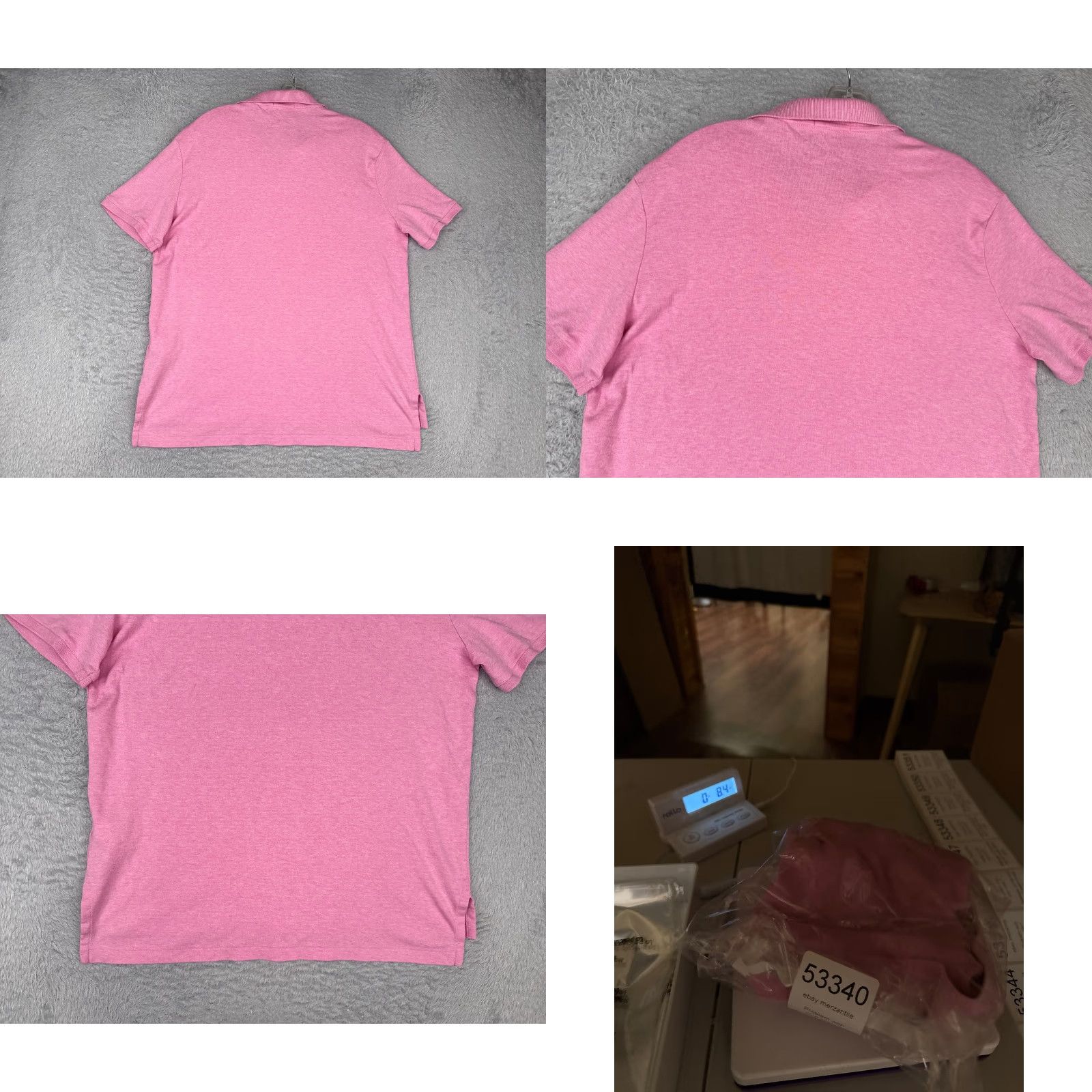 Ralph Lauren Ralph Lauren Polo Shirt Men Large Heather Pink 100% Cotton Short Sleeve Golf Size US L / EU 52-54 / 3 - 9 Thumbnail