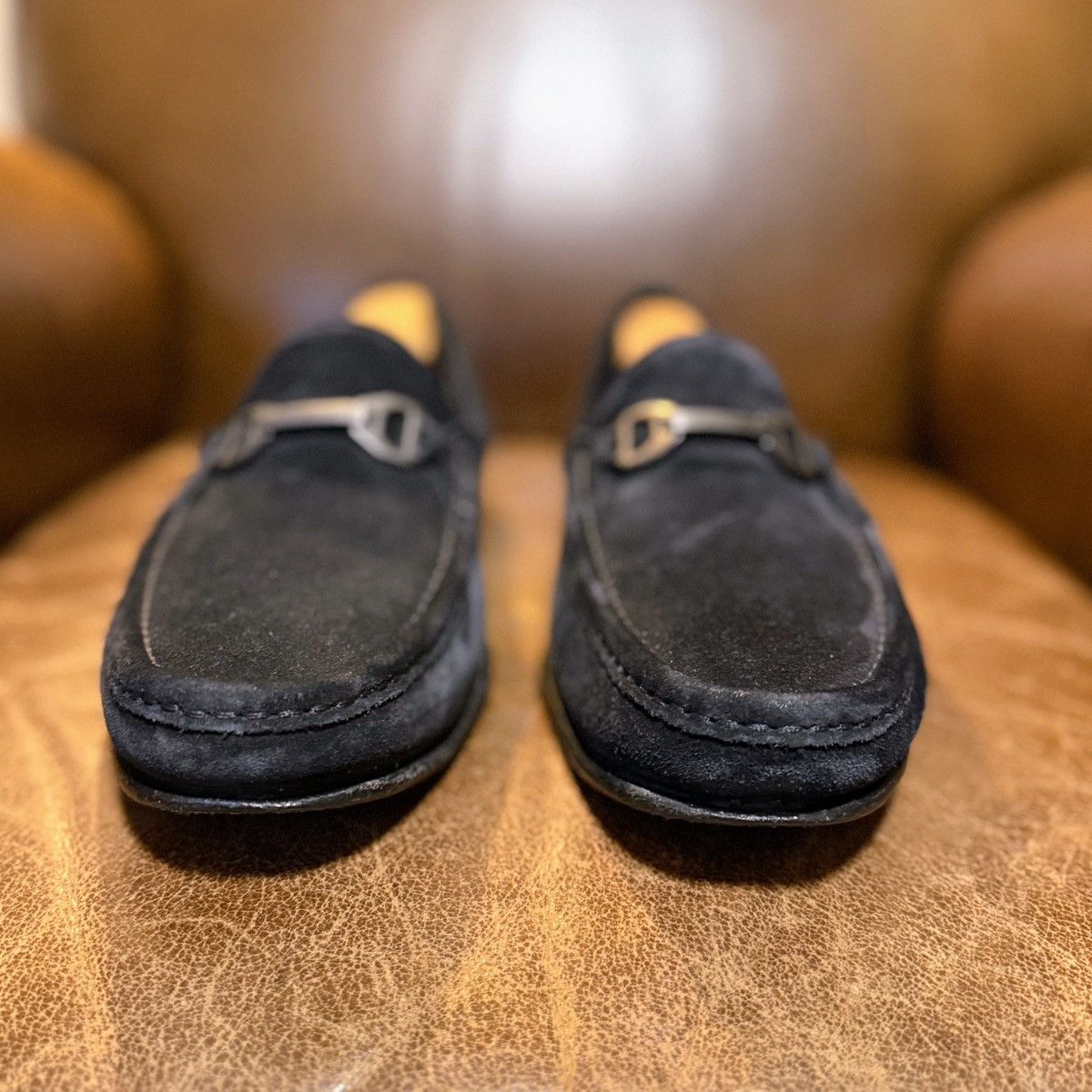 Allen Edmonds Allen Edmonds Black Suede Penny Loafers – 11D – Made in USA Size US 11 / EU 44 - 8 Thumbnail
