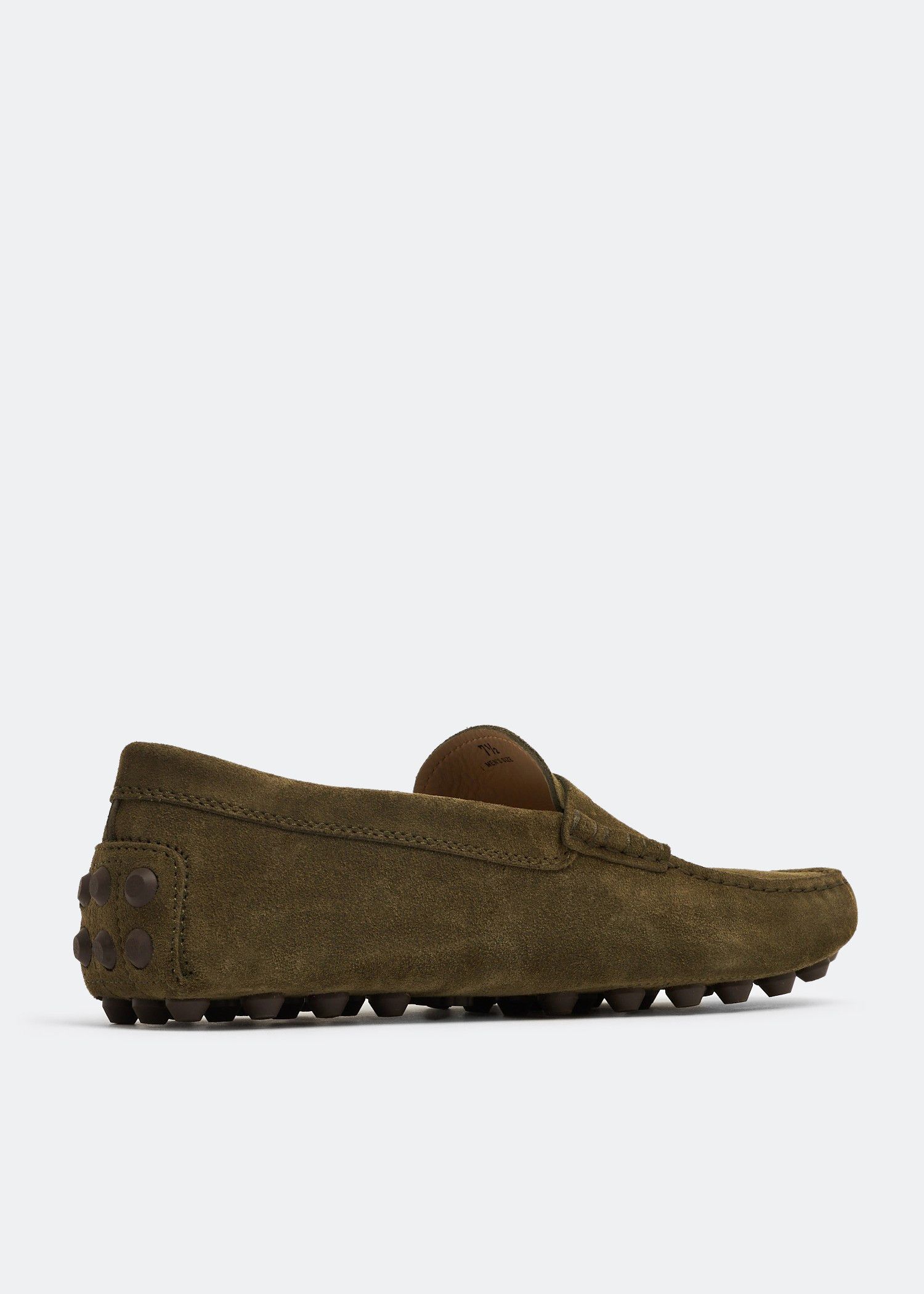 Tod's o1s22i1n0325 Suede Loafers in Olive Green Size US 7 / EU 40 - 3 Thumbnail