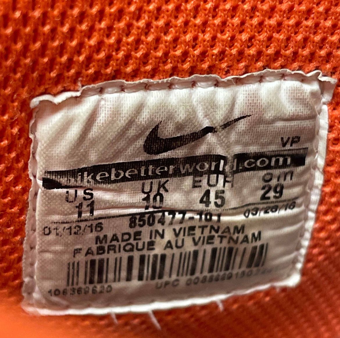 Nike Nike Dunk High Retro QS Syracuse 2016 (850477-101), Size 11 Size US 11 / EU 44 - 9 Thumbnail