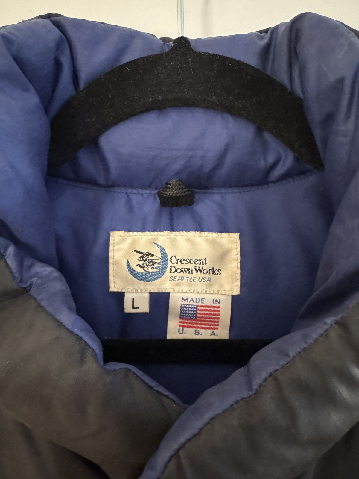 Crescent Down Works Crescent Down Works Puffer Vest Sz Large Nylon Black Size US L / EU 52-54 / 3 - 4 Thumbnail