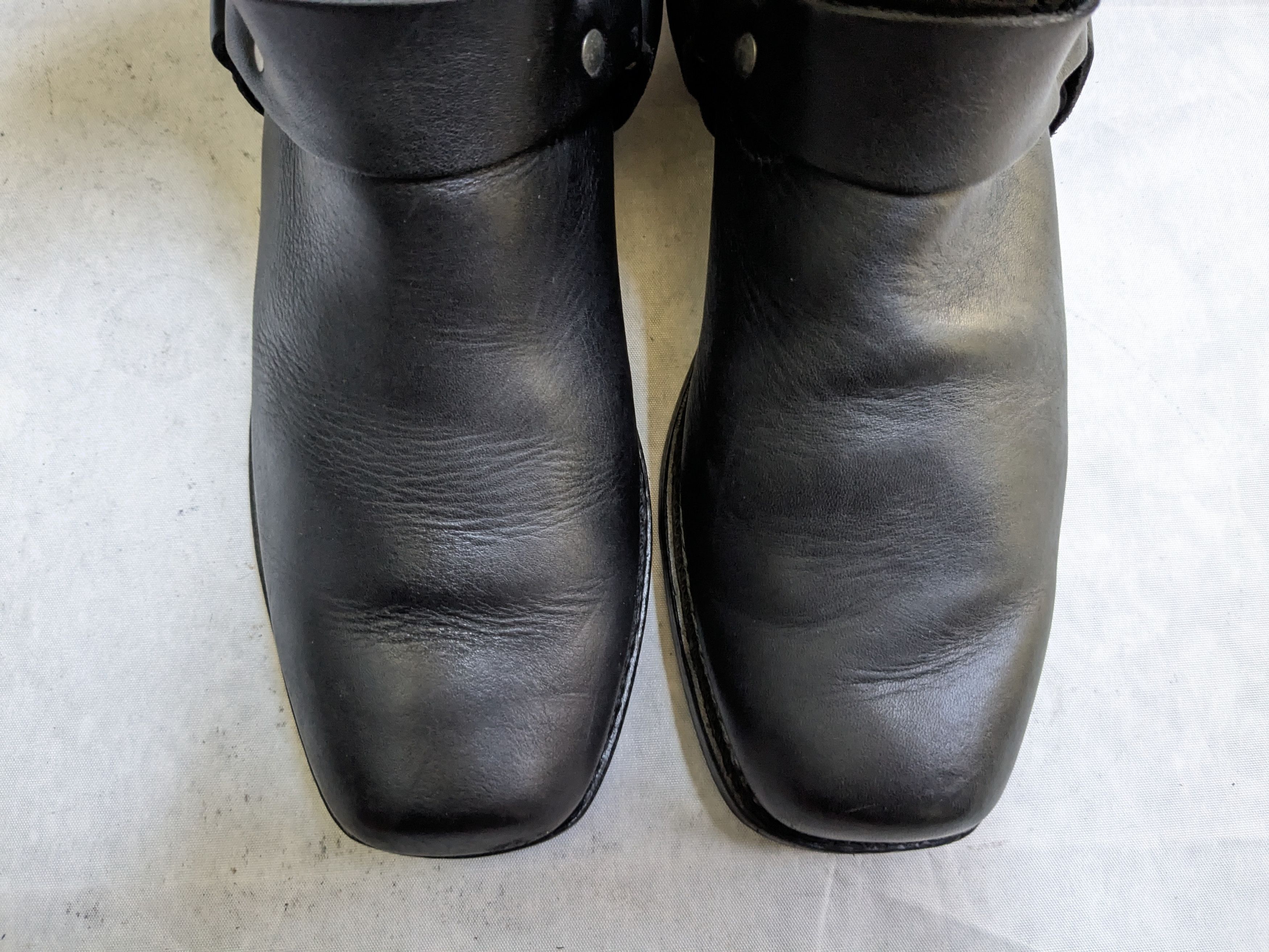 Frye Frye Harness Black Leather 9.5 M Leather Buckle Size US 9 / EU 42 - 6 Thumbnail