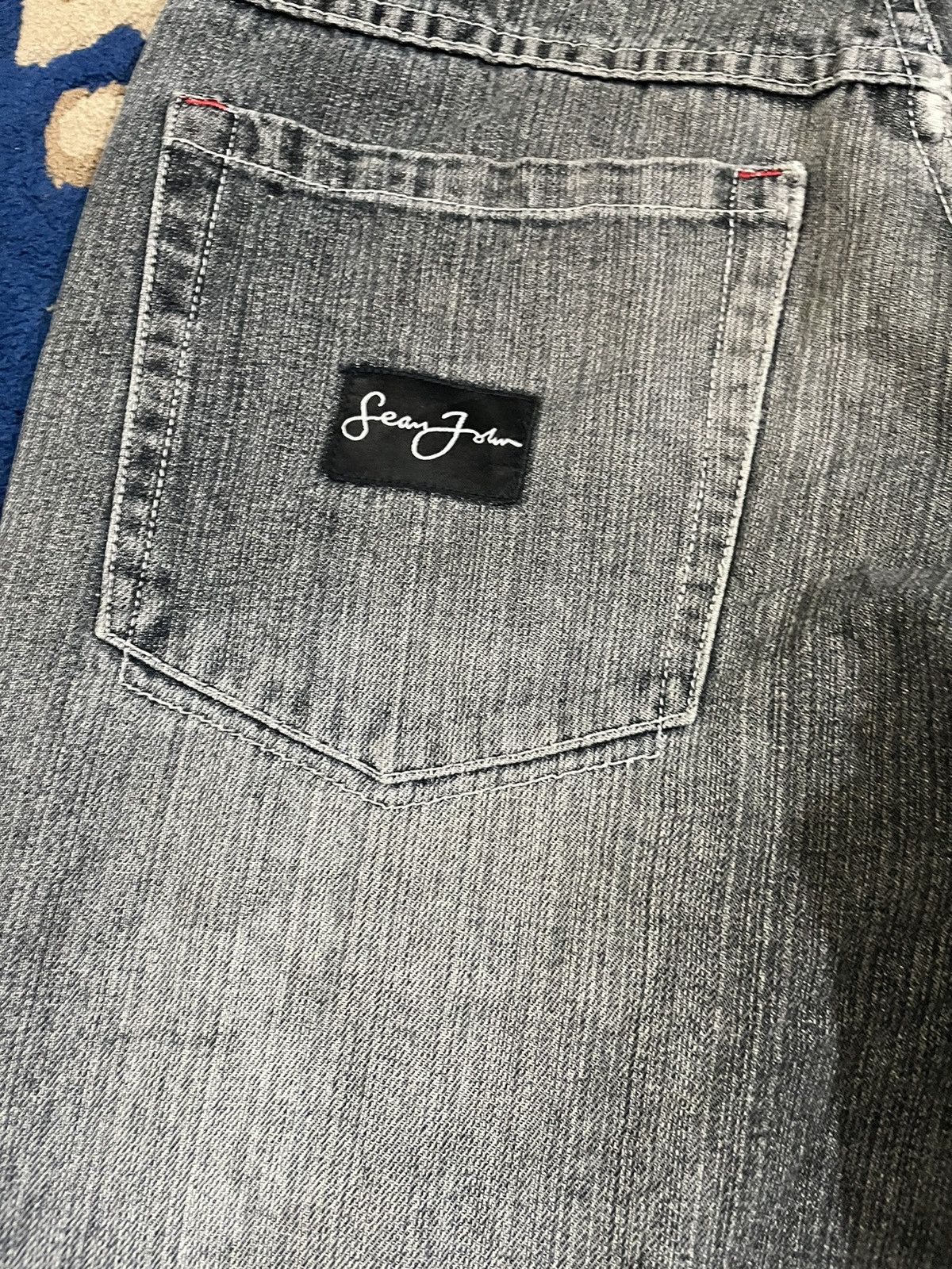 Sean John Vintage Sean John Baggy Embroiddery Denim Size US 31 - 10 Thumbnail