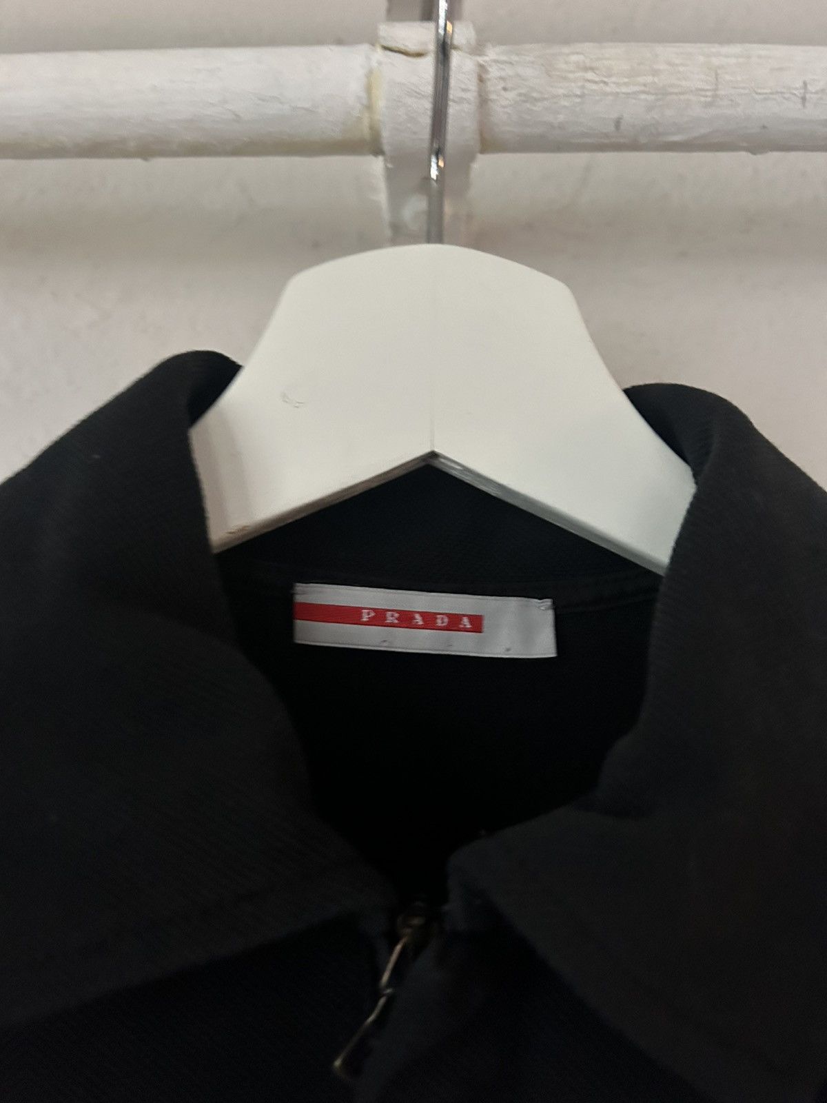 Prada Prada Linea Rossa Polo Shirt XS Black with Zip Pocket Detail Size US XS / EU 42 / 0 - 6 Thumbnail