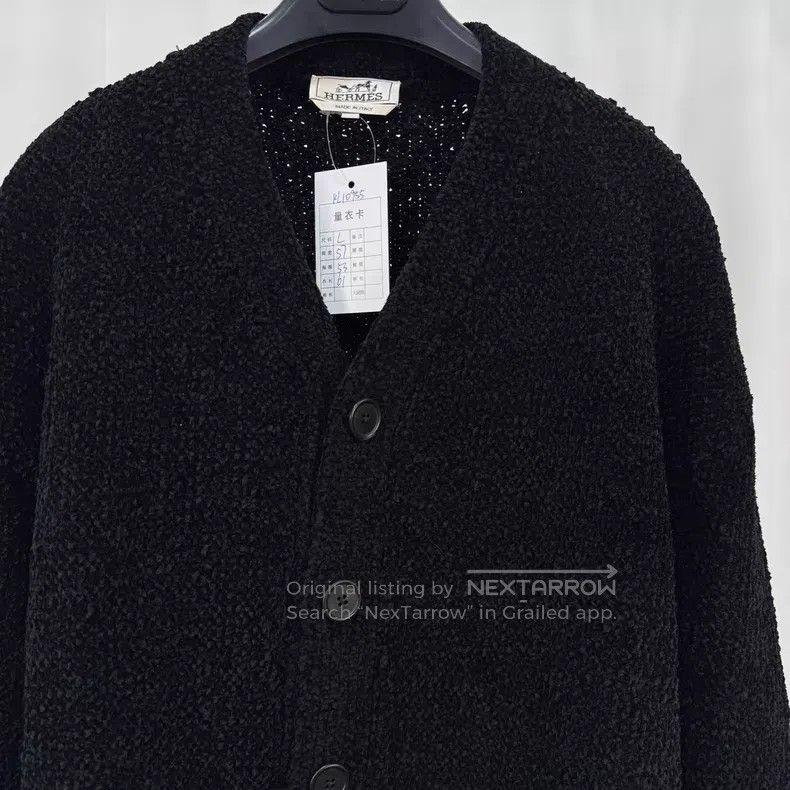 Hermes Hermes Exclusive Mulberry Silk Knit Cardigan Size US L / EU 52-54 / 3 - 3 Thumbnail