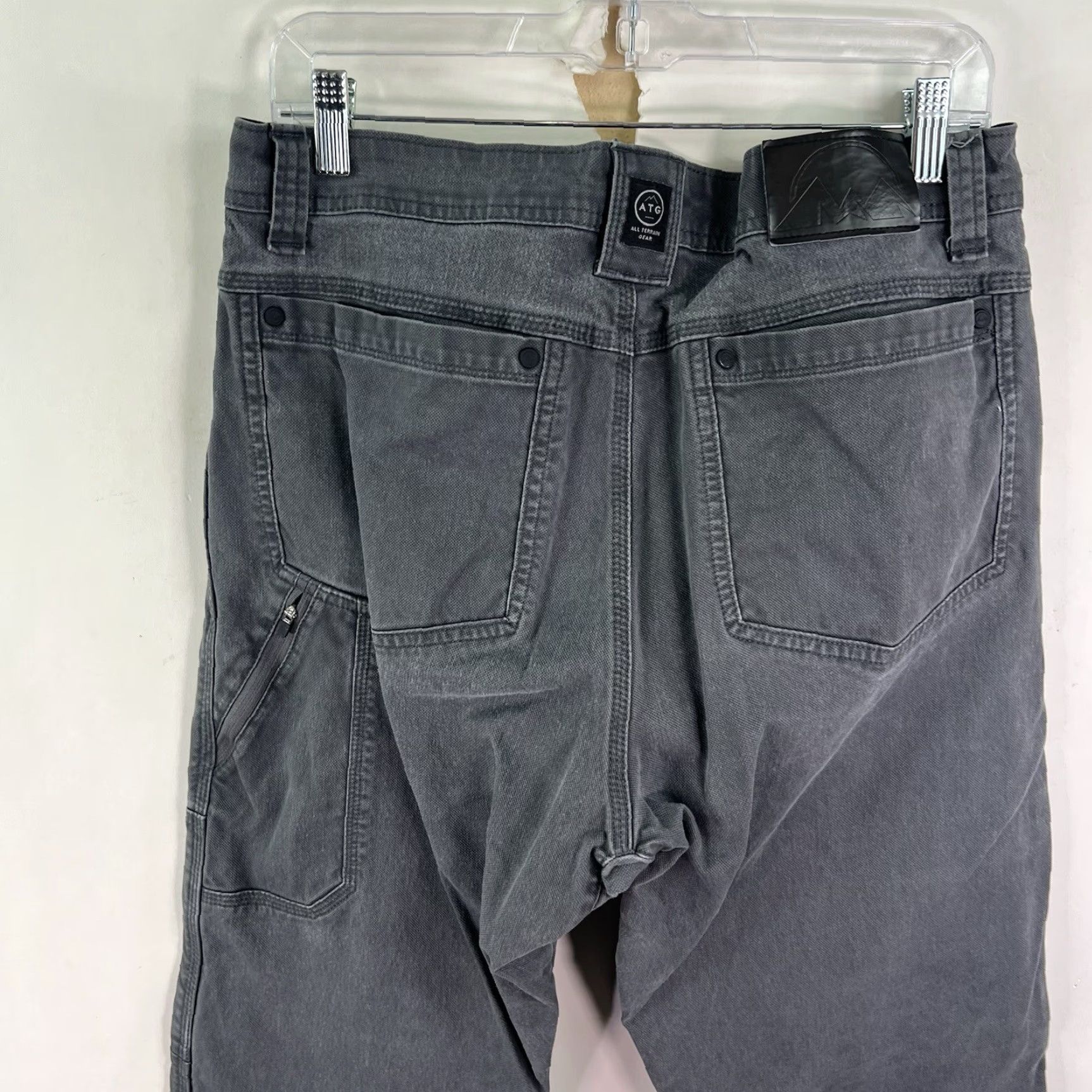 Wrangler Wrangler ATG Cargo Double Knee Canvas Pants Mens Size 34 Gray Size US 34 / EU 50 - 6 Thumbnail