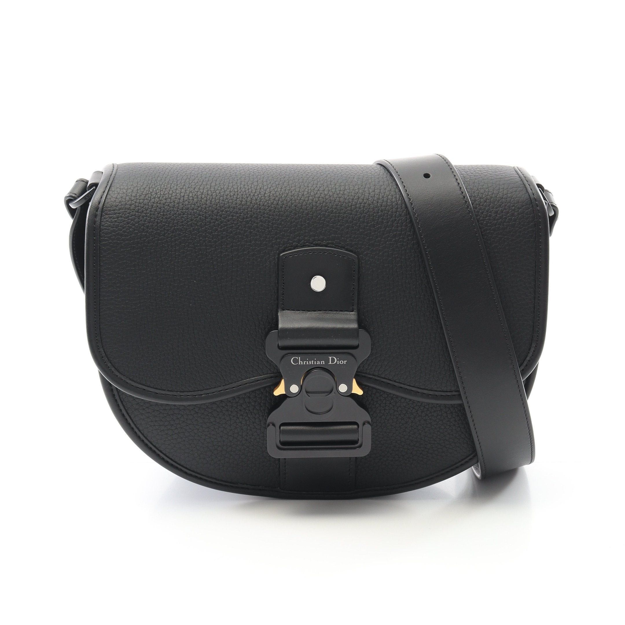 Dior Dior Gallop Shoulder Bag Leather Black Size ONE SIZE - 1 Thumbnail