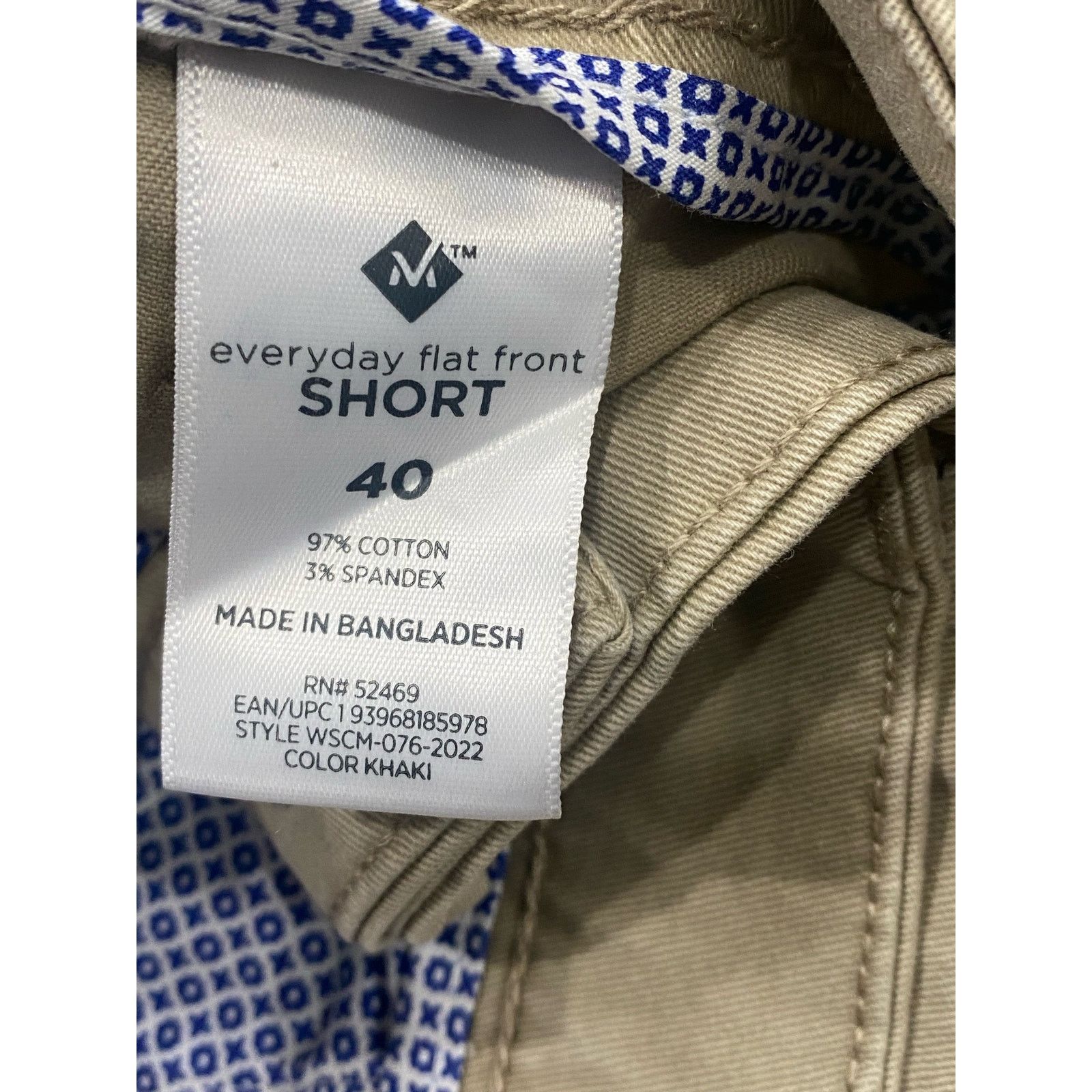 Other Members Mark Men's Everyday Stretch Flat Front Short SZ 40 Size US 40 / EU 56 - 3 Thumbnail