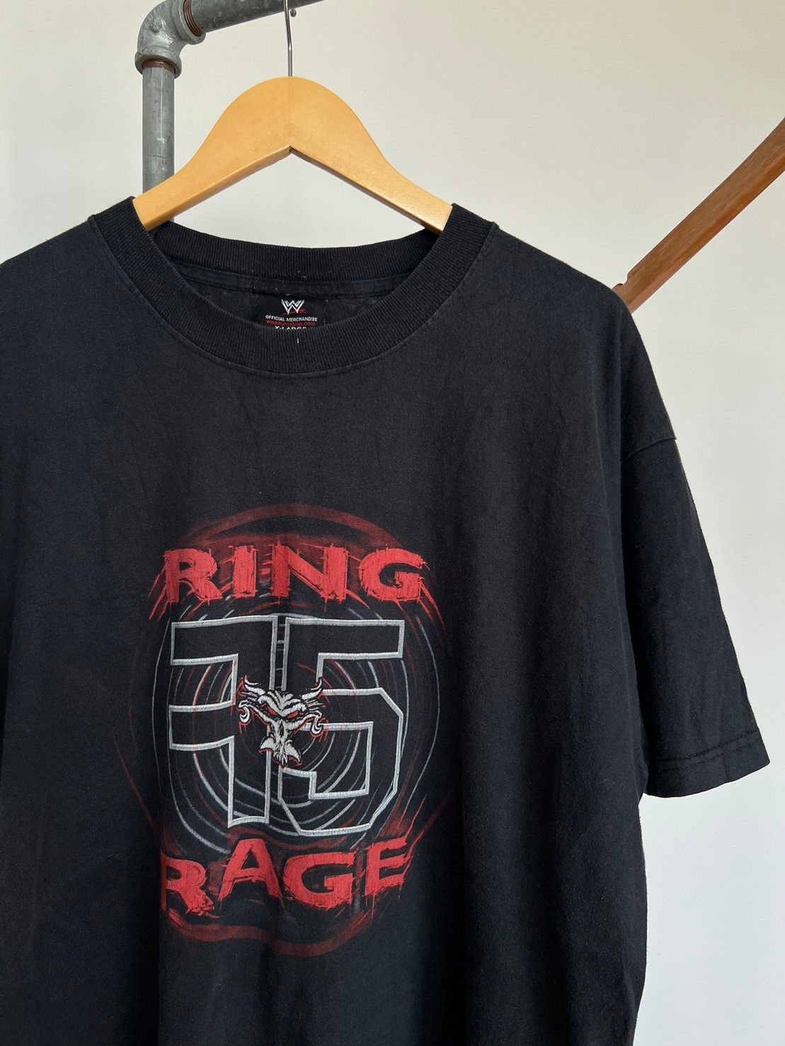 image of Vintage 00's Brock Lesnar Shirt Wrestlemania Ringrage F5 in Black, Men's (Size XL)
