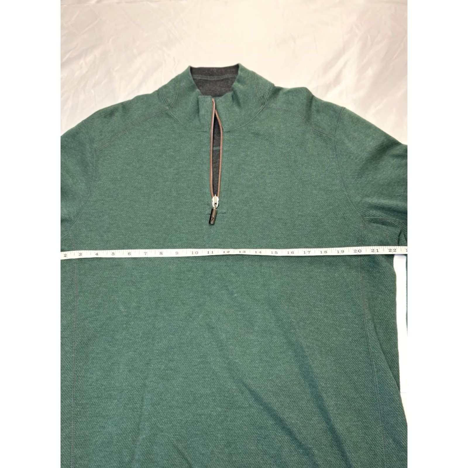 Tommy Bahama VINTAGE Tommy Bahama Flipshore 1/4 Zip Reversible Sweatshirt Green & Gray Mens Large Size US L / EU 52-54 / 3 - 5 Thumbnail