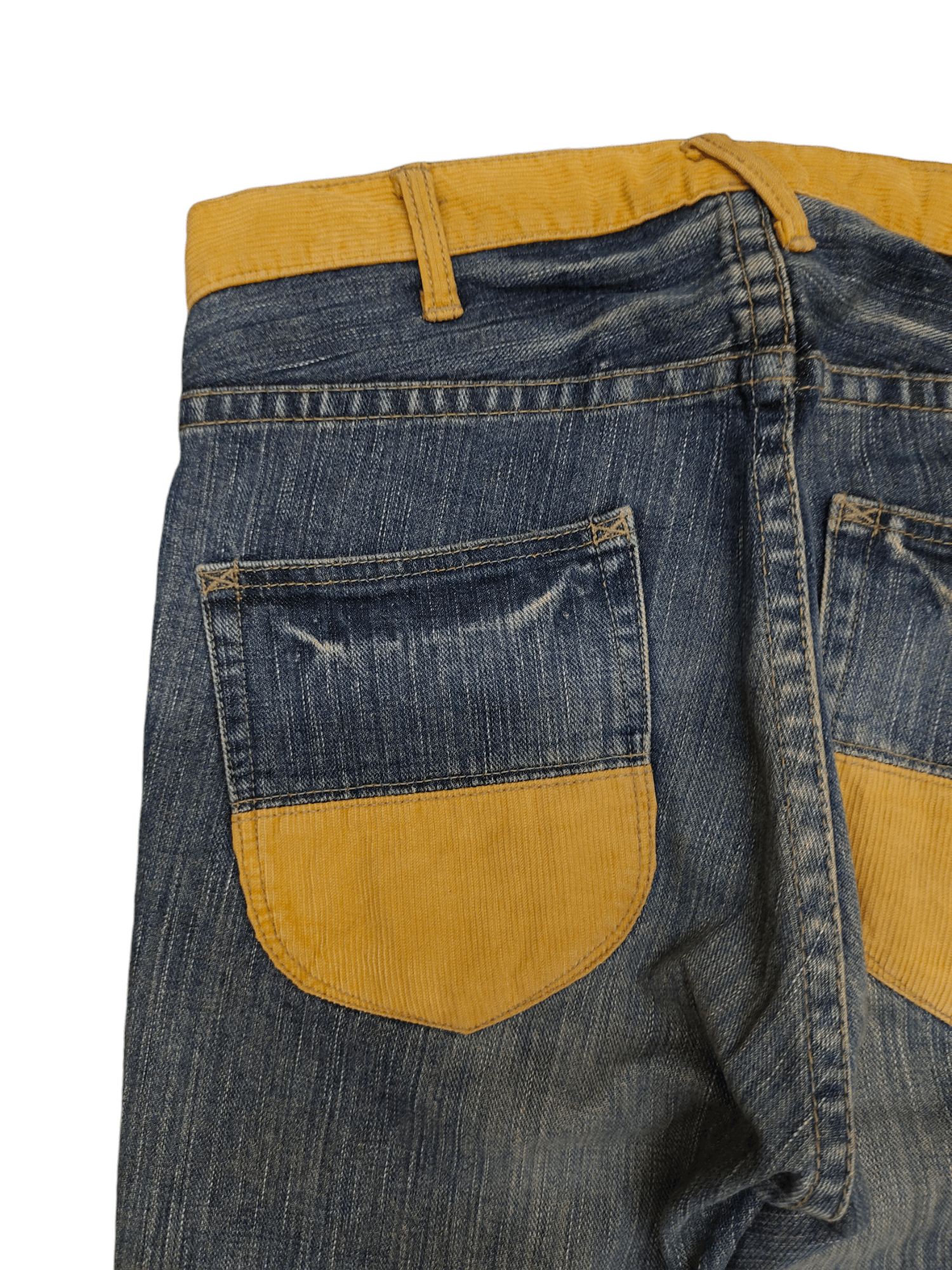 Hysteric Glamour × Undercover Burnout Japan Paisley Custom Faded Clawmark Denim Jeans Size US 31 - 13 Thumbnail