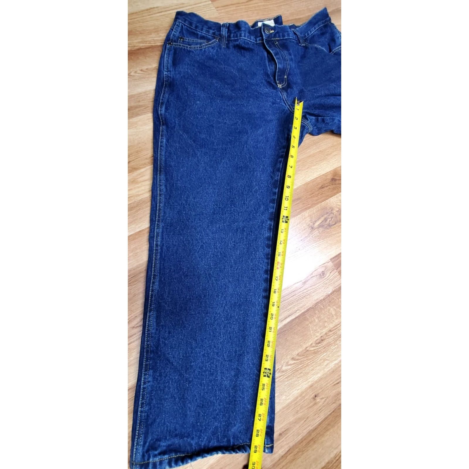 Denime RedHead Jeans Men 40x29 Denim Blue Flannel-Lined 5-Pocket Straight Cold Weather Work Pants Winter Size US 40 / EU 56 - 3 Thumbnail