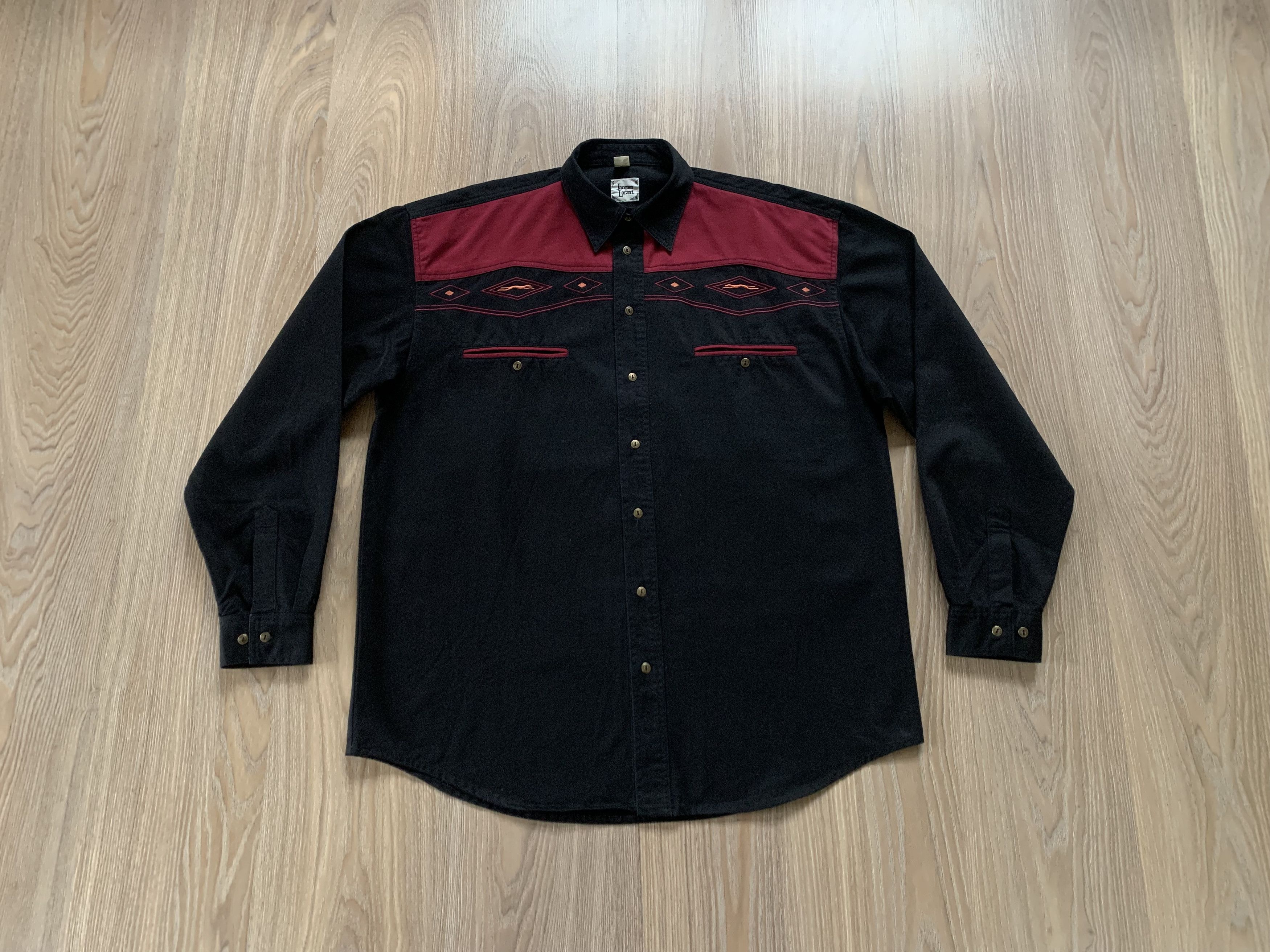 Other Vintage Jacques Lorant Half Zip Western Shirt Size US M / EU 48-50 / 2 - 1 Thumbnail