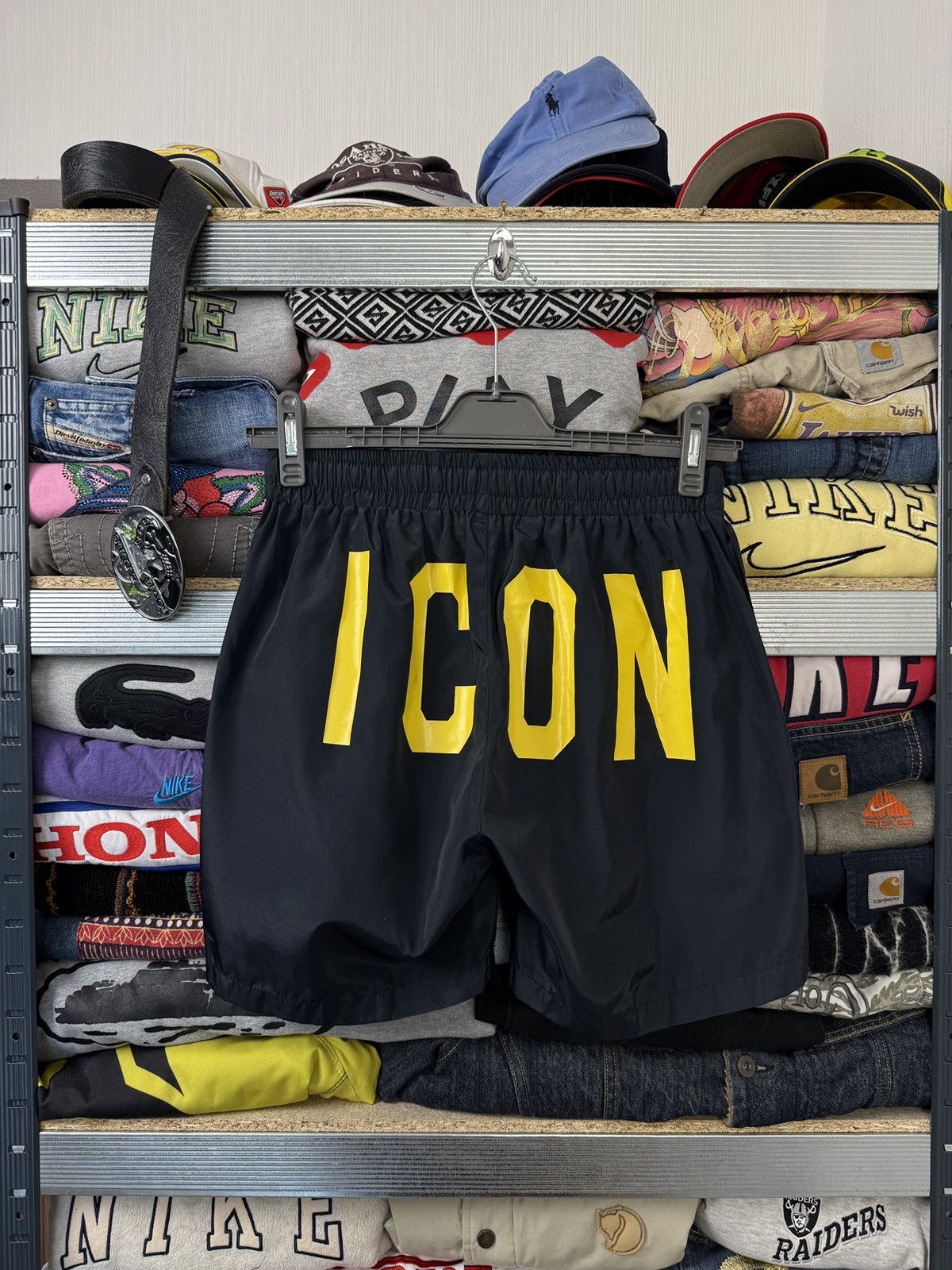 Dsquared2 Vintage Y2K Dsquared2 Nylon Shorts Italy Size US 31 - 1 Thumbnail