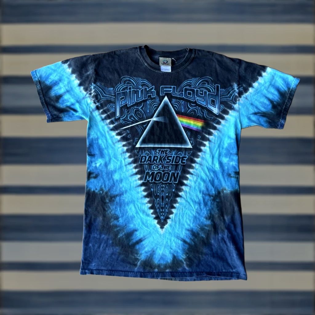 Liquid Blue VINTAGE Liquid Blue Pink Floyd Dark Side Of The Moon Tye Dye T-Shirt Medium Men Shirt Band Size US M / EU 48-50 / 2 - 1 Thumbnail
