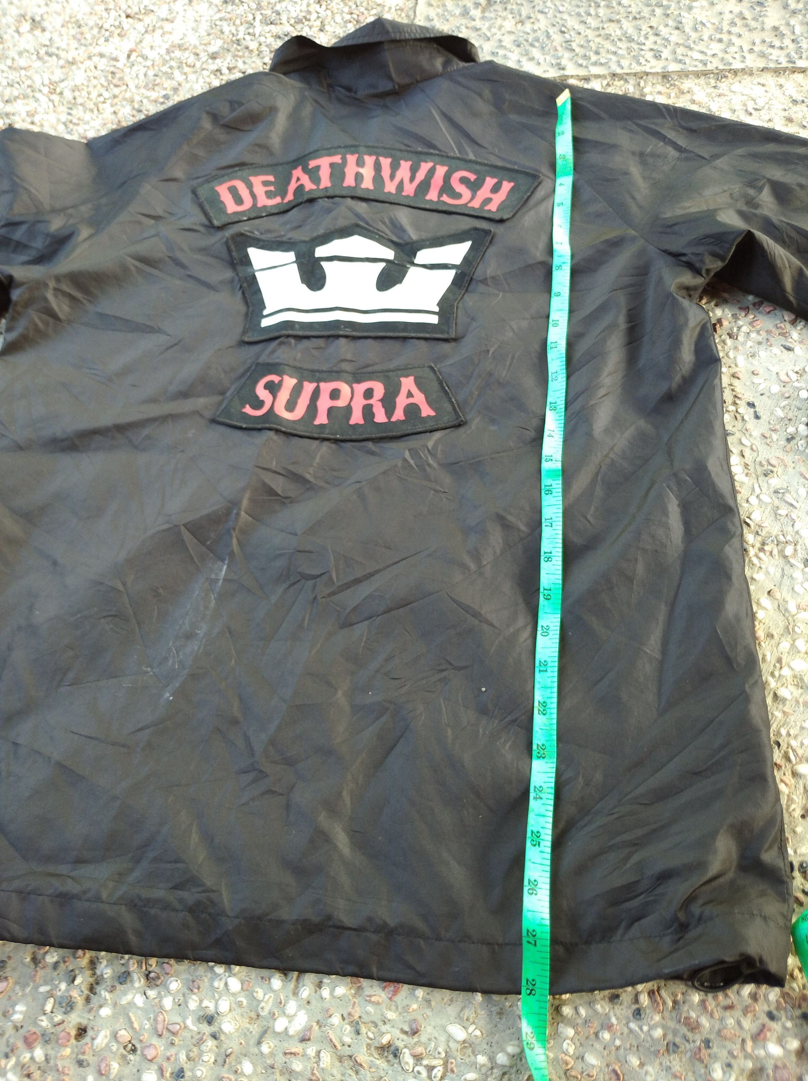 Japanese Brand × Supra Vintage supra X deathwish skateboard windbreaker jacket Size US M / EU 48-50 / 2 - 8 Thumbnail