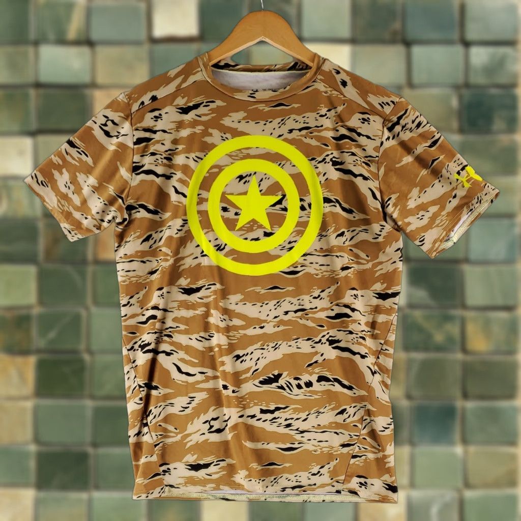 Under Armour Under Armour Heatgear Compression Shirt Captain America Camo Mens XXL T-Shirt Mens XXL Camouflage CapAmerica Size US XXL / EU 58 / 5 - 1 Thumbnail