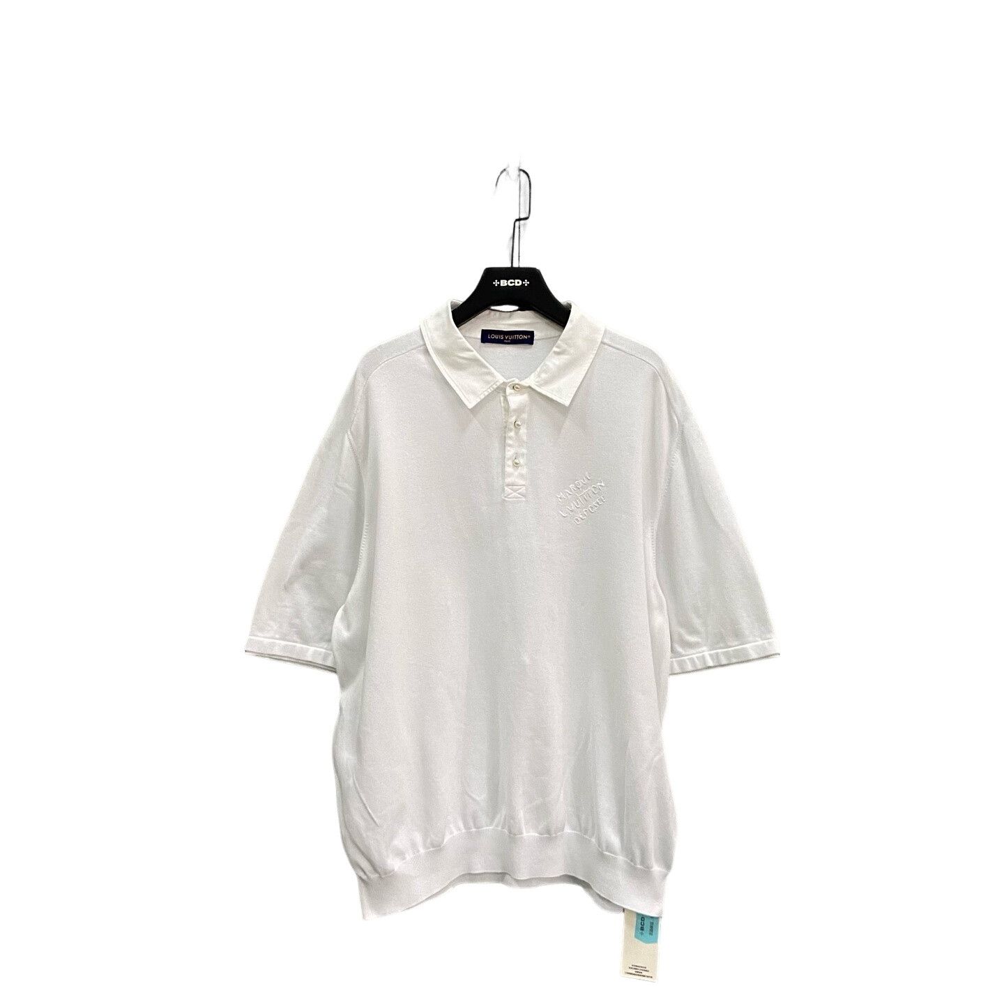 Louis Vuitton Louis Vuitton White Embroidered Polo Size XXL Size US XXL / EU 58 / 5 - 1 Thumbnail