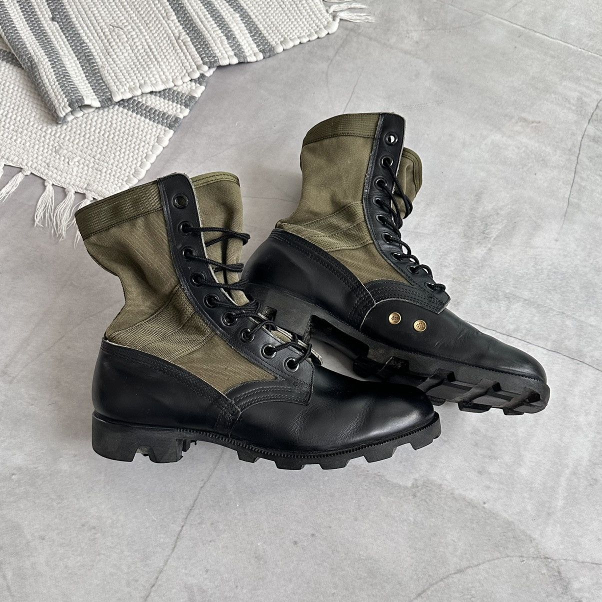 Dirk Bikkembergs Vintage Ro Search Combat Military Jungle Boots Vietnam War Size US 8.5 / EU 41-42 - 15 Thumbnail
