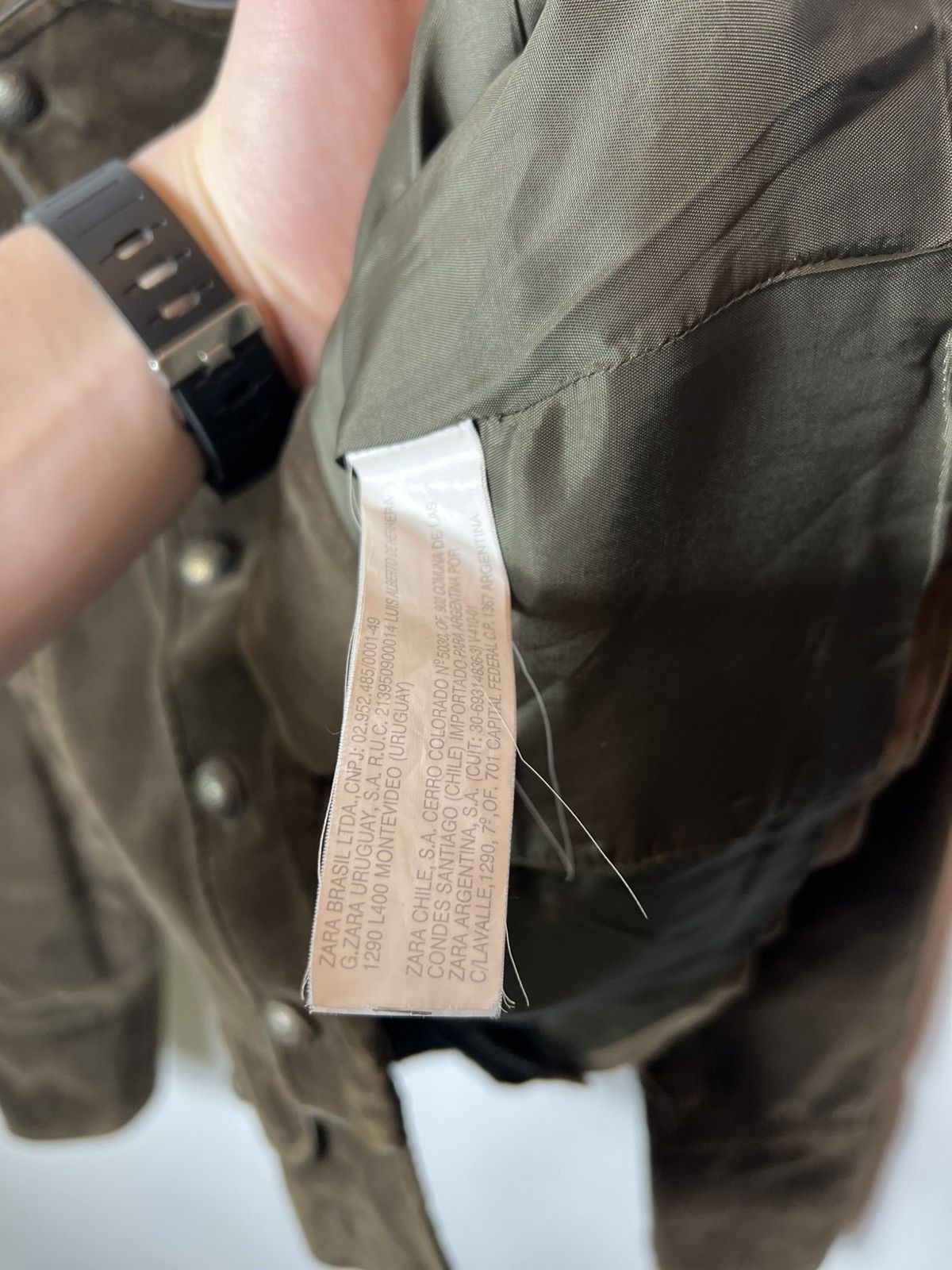 Zara Vintage streetwear Zara Military Napoleon Corduroy Jacket Size M / US 6-8 / IT 42-44 - 8 Thumbnail