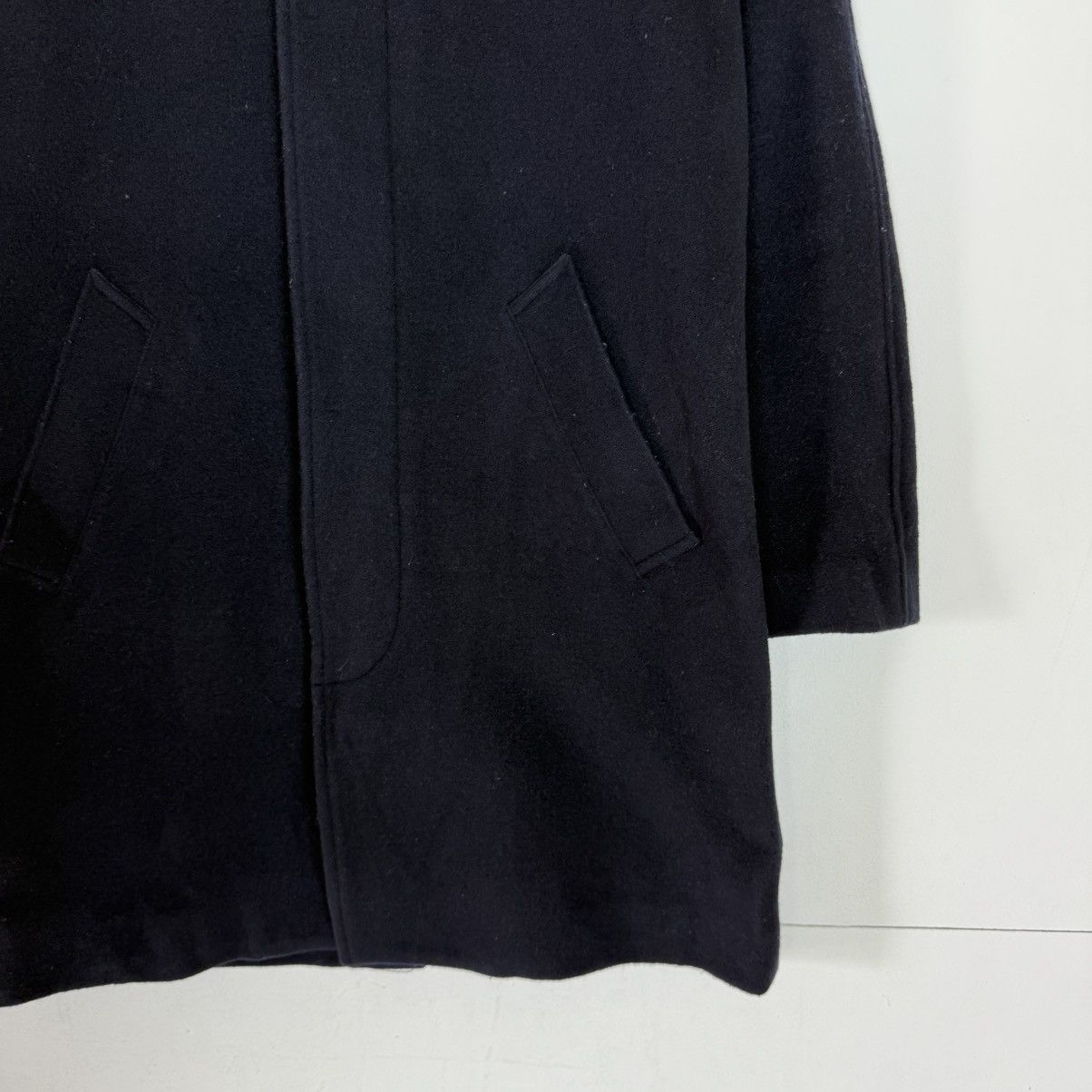 A.P.C. A.P.C. Rue Madame Paris Wool Mac Coat Navy Size US XS / EU 42 / 0 - 3 Thumbnail