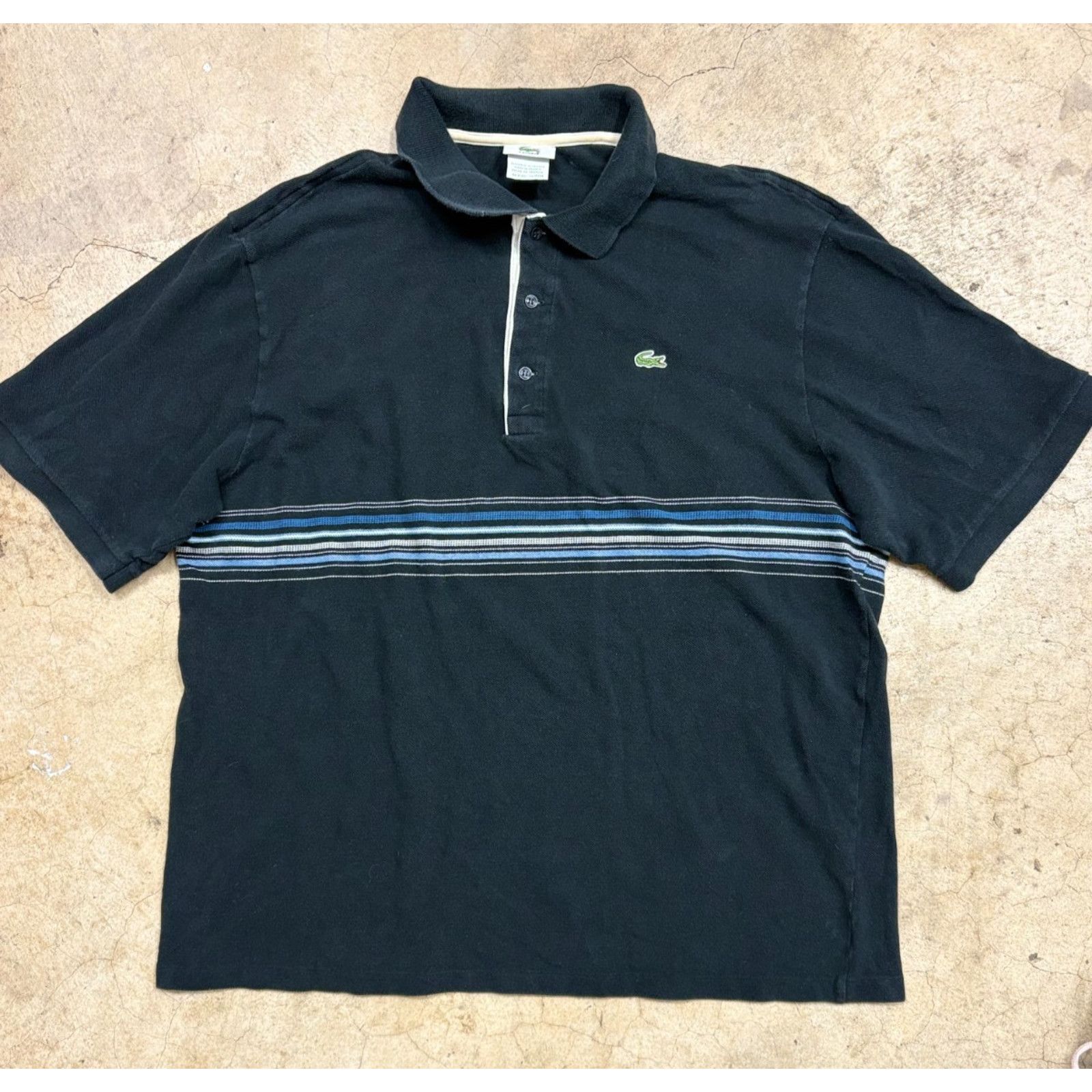 Lacoste Vintage Lacoste Golf Black Polo Shirt Mens XL Pocket Croc Size US XL / EU 56 / 4 - 5 Thumbnail