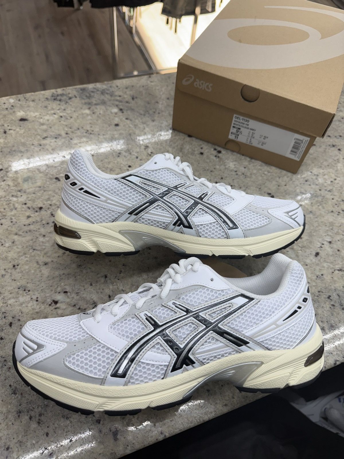 Asics Asics Gel 1130s White/Cloud Grey Size US 9.5 / EU 42-43 - 1 Thumbnail