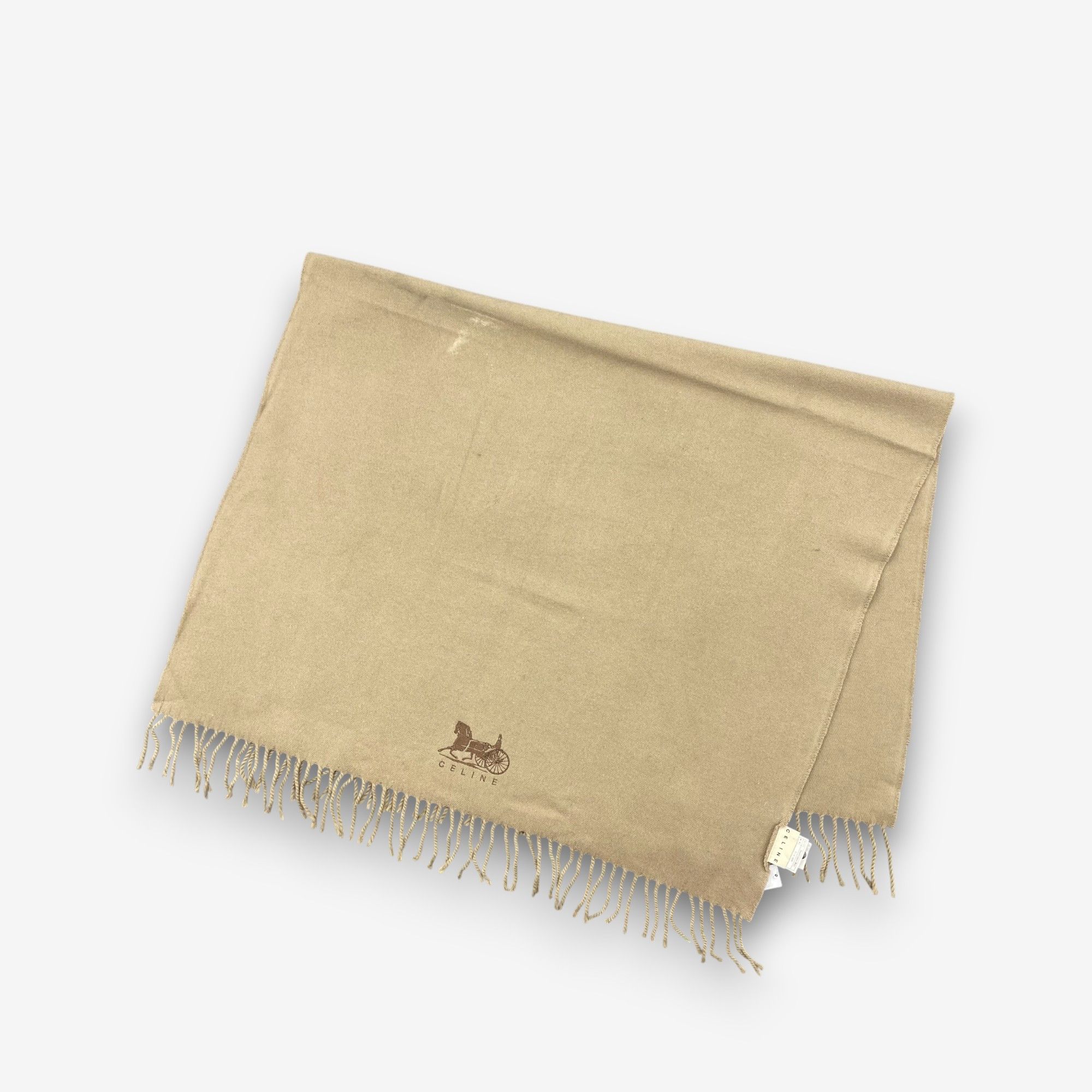 Celine Vintage Celine Scarf Muffler Wool Shawls Babushka Scarves Size ONE SIZE - 4 Thumbnail