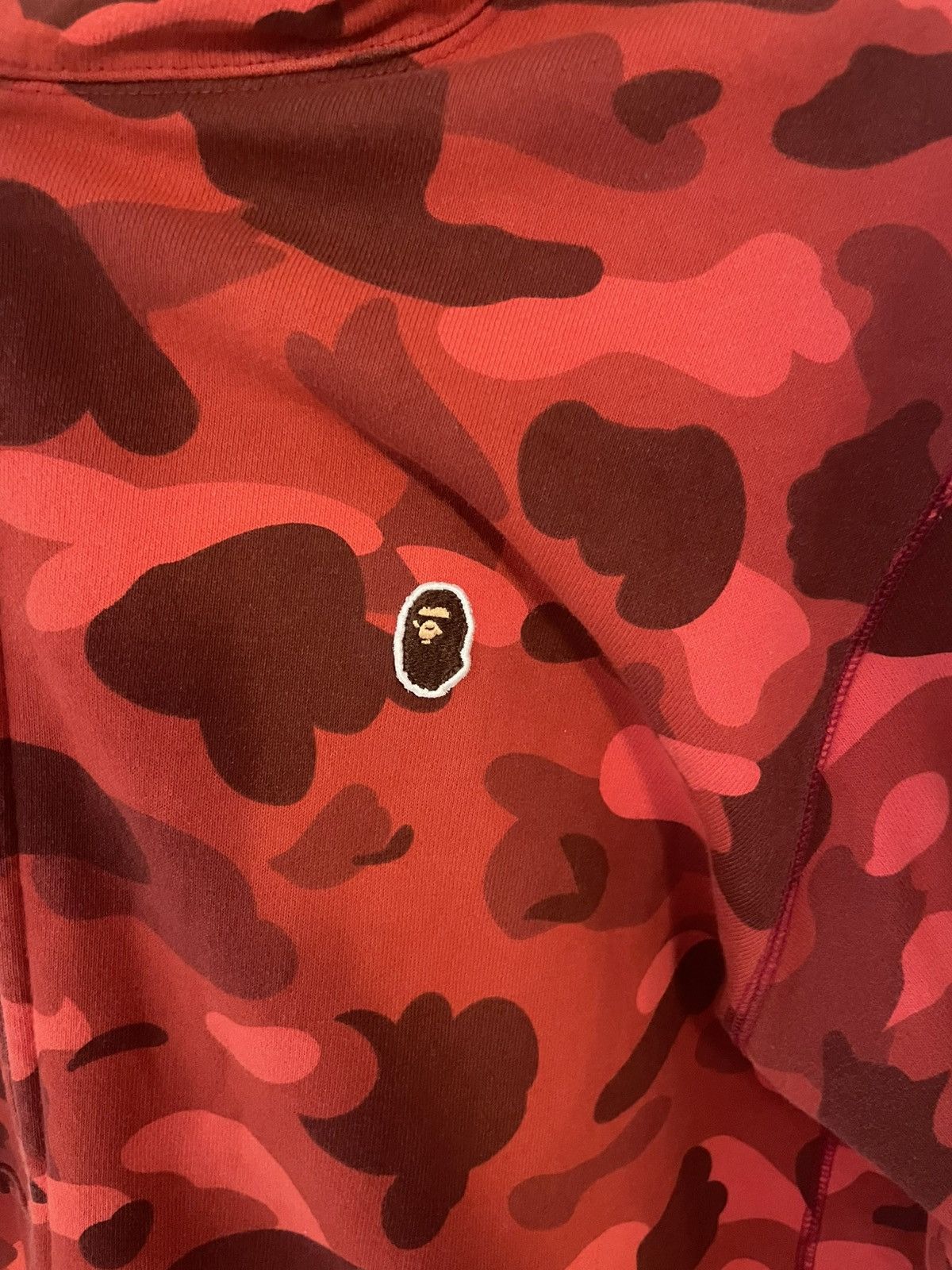 Bape BAPE Red Color Camo One Point Full Zip Hoodie Size US XL / EU 56 / 4 - 3 Thumbnail
