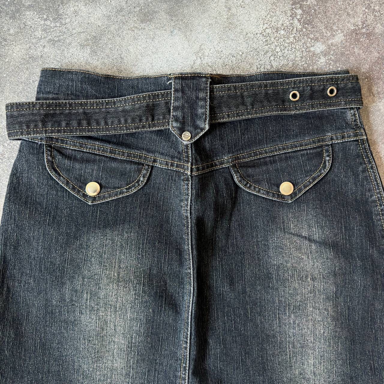 20471120 Amazing Y2K Bondage Multipocket Mini Skirt (rick owens vibe) Size 27" / US 4 / IT 40 - 5 Thumbnail
