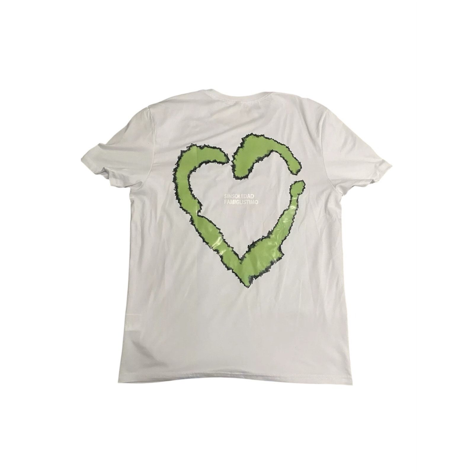 Shein Green Heart Graphic Tee White Men’s S Size US S / EU 44-46 / 1 - 2 Thumbnail
