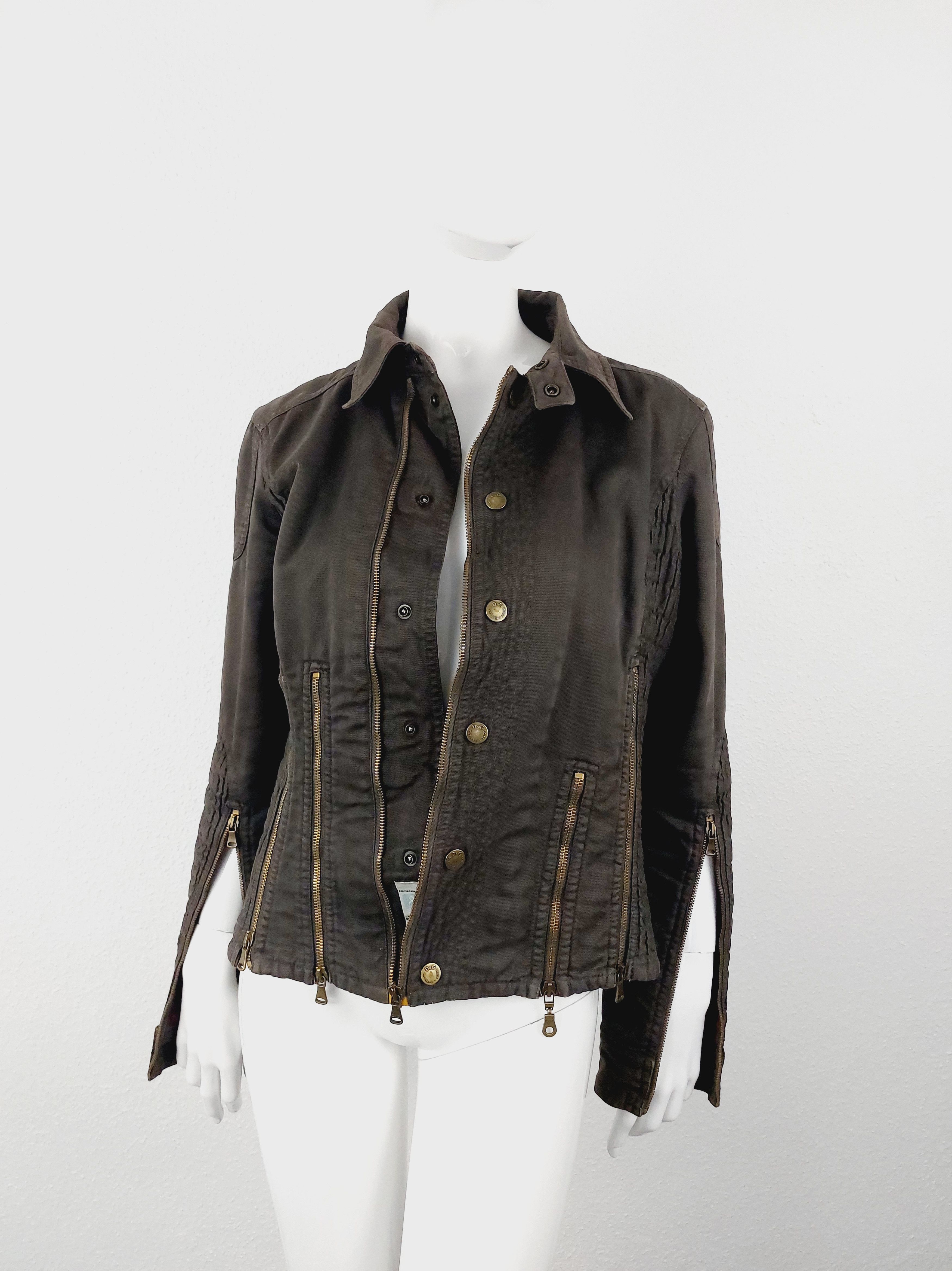Dolce & Gabbana D&G Dolce and Gabbana Zip Zipper Panel Cargo Jacket Size US S / EU 44-46 / 1 - 4 Thumbnail