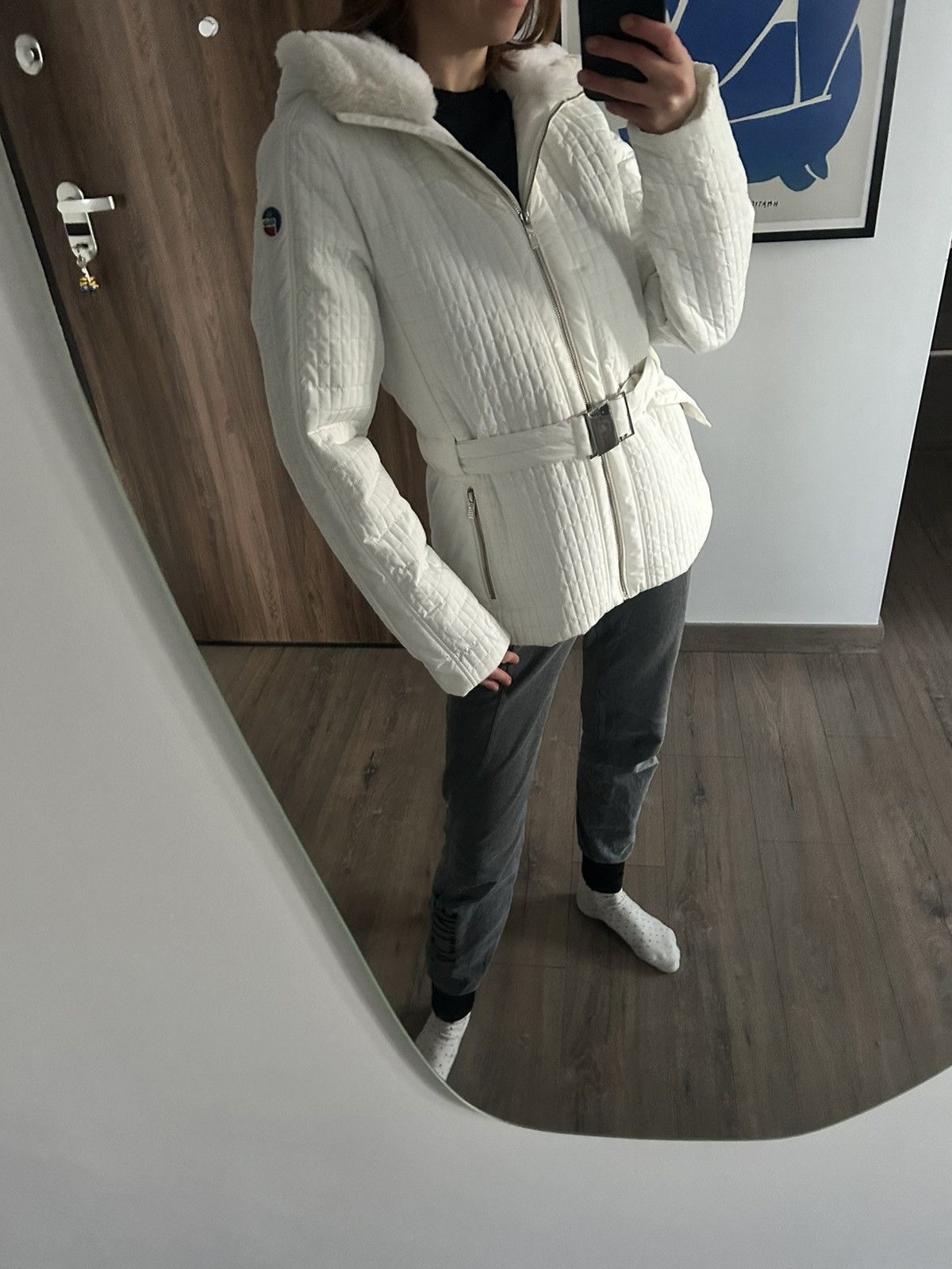 Fusalp Fusalp white ski city jacket with belt new XL 42 Size XL / US 12-14 / IT 48-50 - 16 Thumbnail