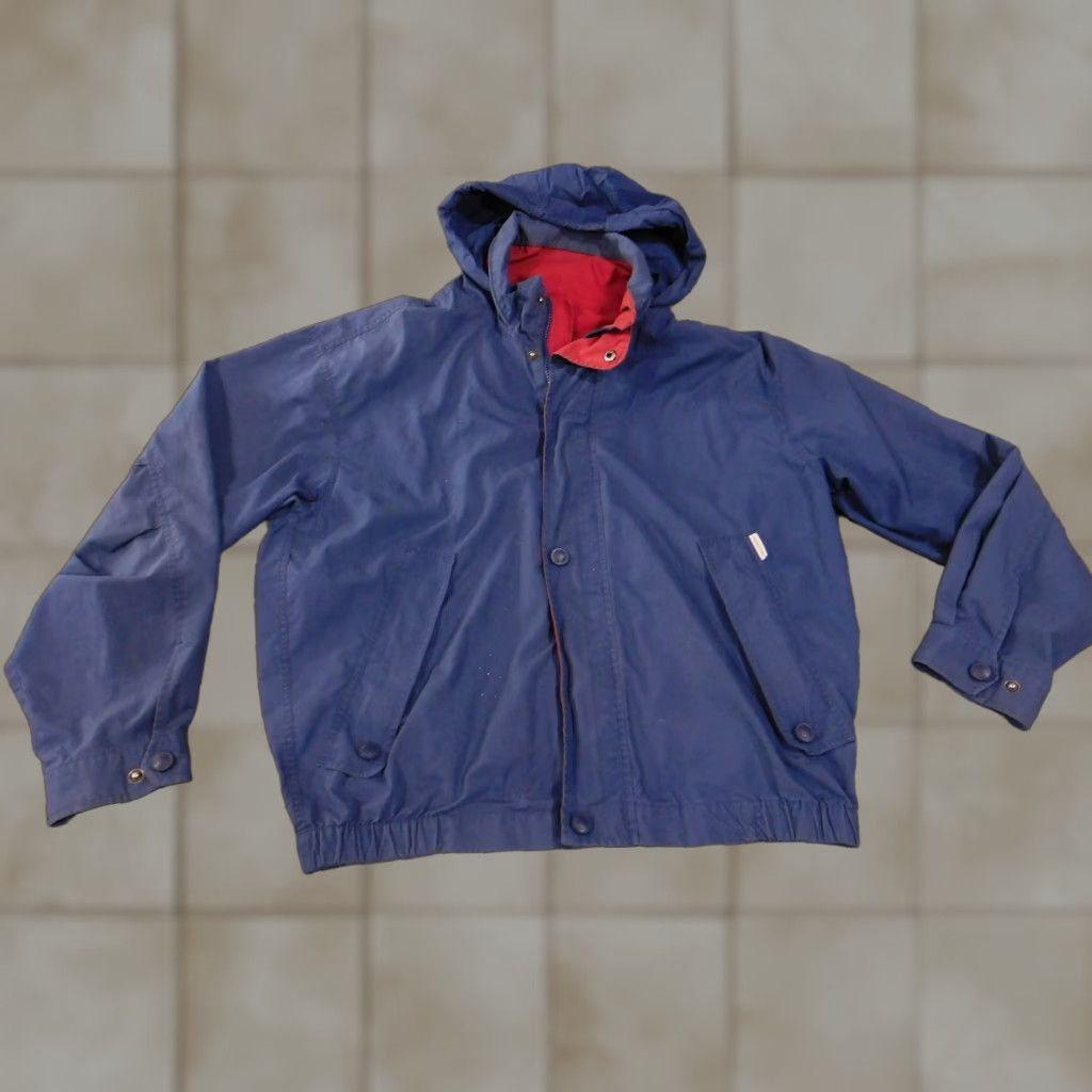 London Fog VINTAGE London Fog Jacket Mens M Long Hooded Windbreaker Coat Blue Pockets Lined Zip Front Casual Men’s Fashion Size US M / EU 48-50 / 2 - 1 Thumbnail