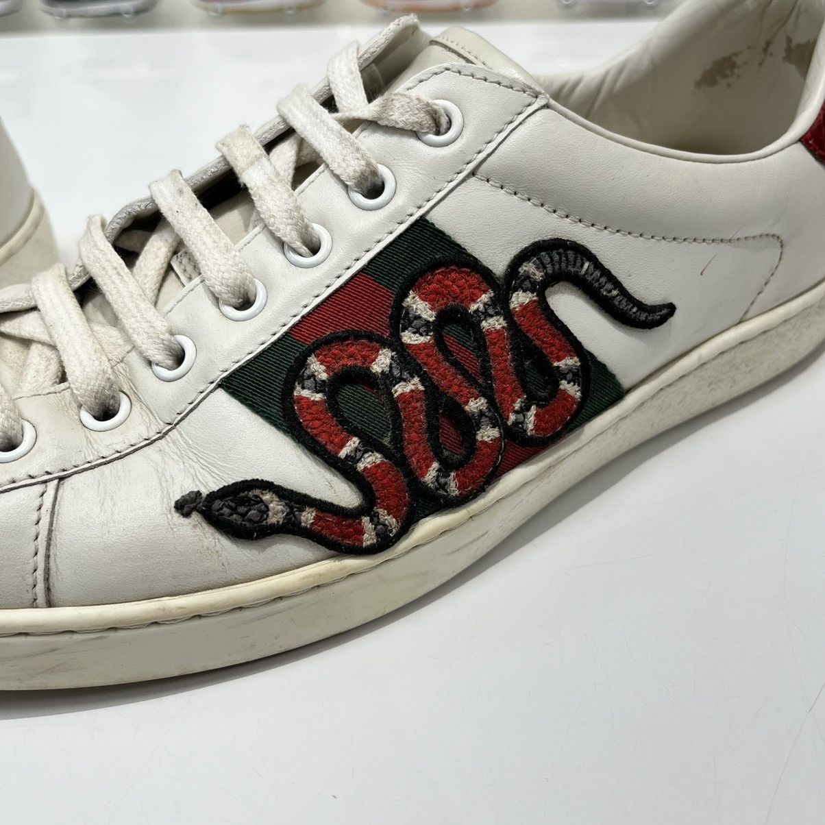 Gucci Gucci Ace Embroidered Snake Size US 8.5 / EU 41-42 - 12 Thumbnail