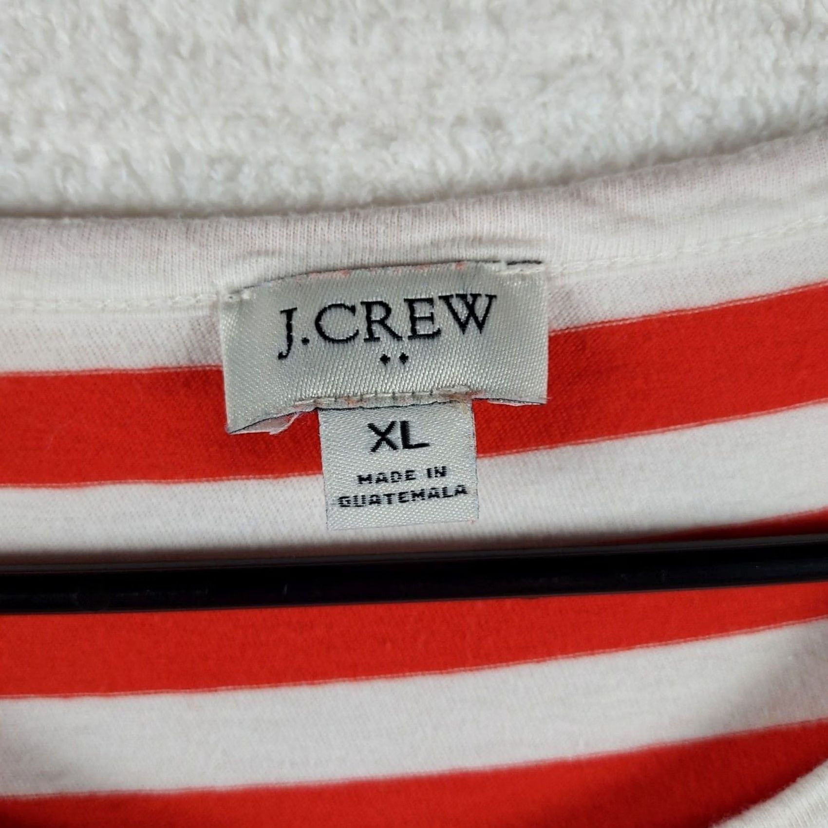 J.Crew J.Crew Womens XL Striped T-Shirt Dress Short Sleeve Casual Red White Blue Multicolor Cotton Dress T-Shirt Womens XL Short Dress Size XL / US 12-14 / IT 48-50 - 3 Thumbnail