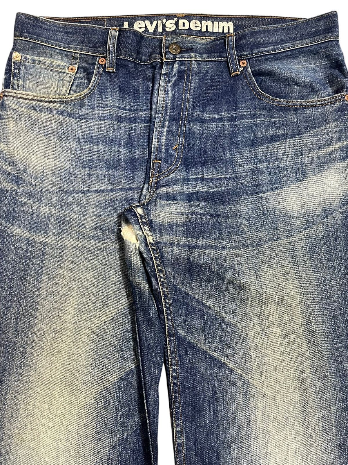 Levi's Vintage Levis 502 Blue Faded Wash Style Baggy Jeans Size US 36 / EU 52 - 4 Thumbnail