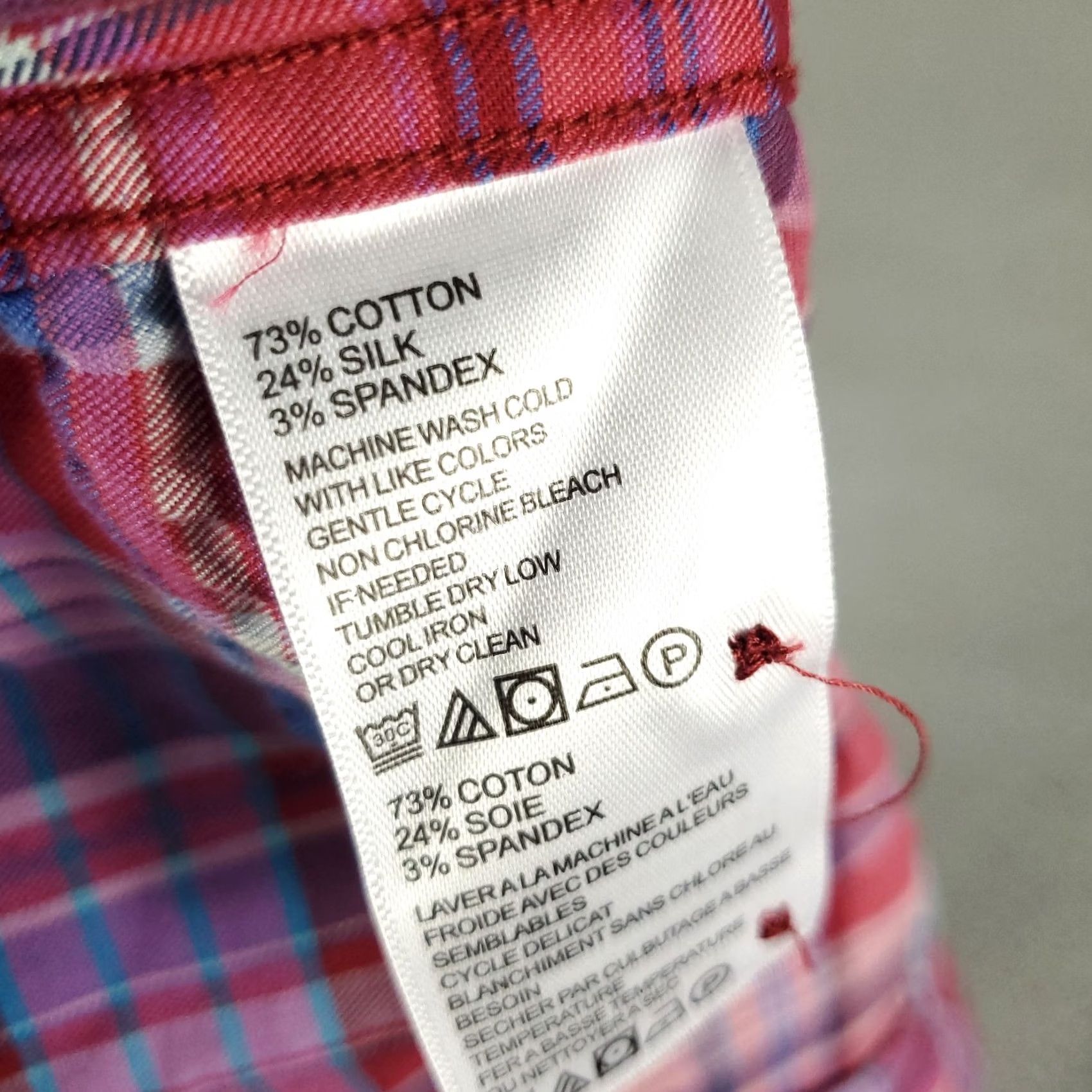 Tommy Bahama Tommy Bahama Shirt Mens Small Red Plaid Cotton Button-Up Long Sleeve Size US S / EU 44-46 / 1 - 7 Thumbnail