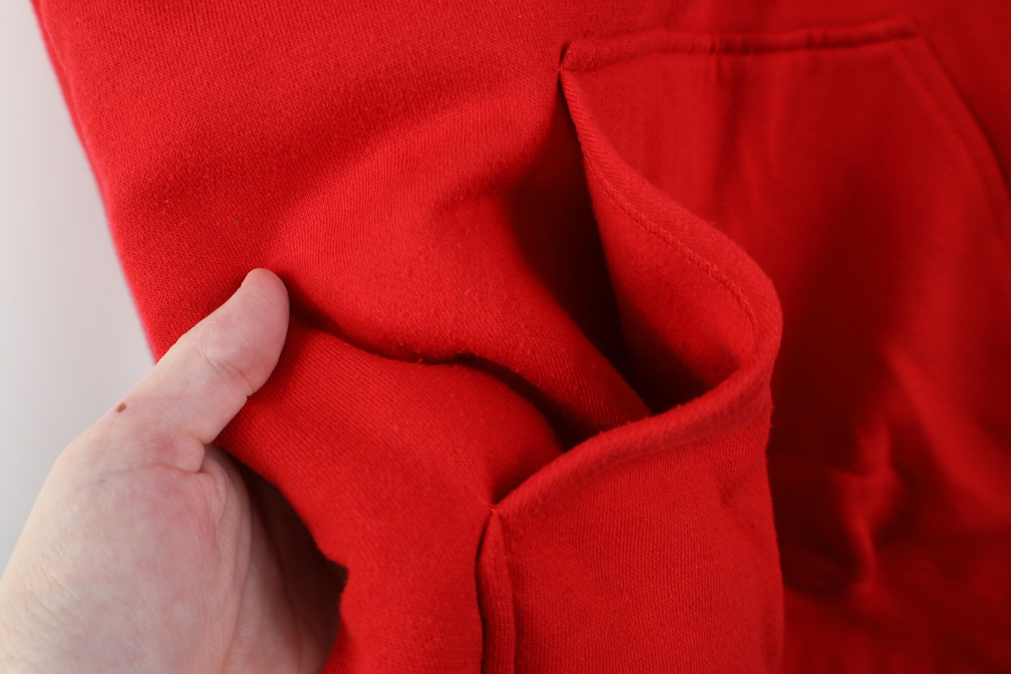 Gap Vintage 80s 90s Gap Sport Faded Blank Hoodie Sweatshirt Red Size M / US 6-8 / IT 42-44 - 6 Thumbnail