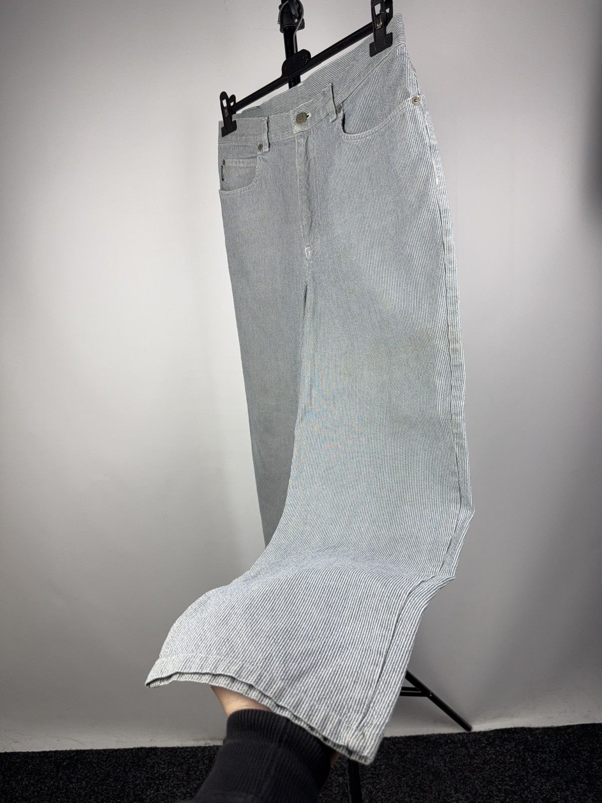 Ralph Lauren Luxury Retro 00s Ralph Lauren Vintage Striped Denim Jeans Size 30" / US 8 / IT 44 - 3 Thumbnail