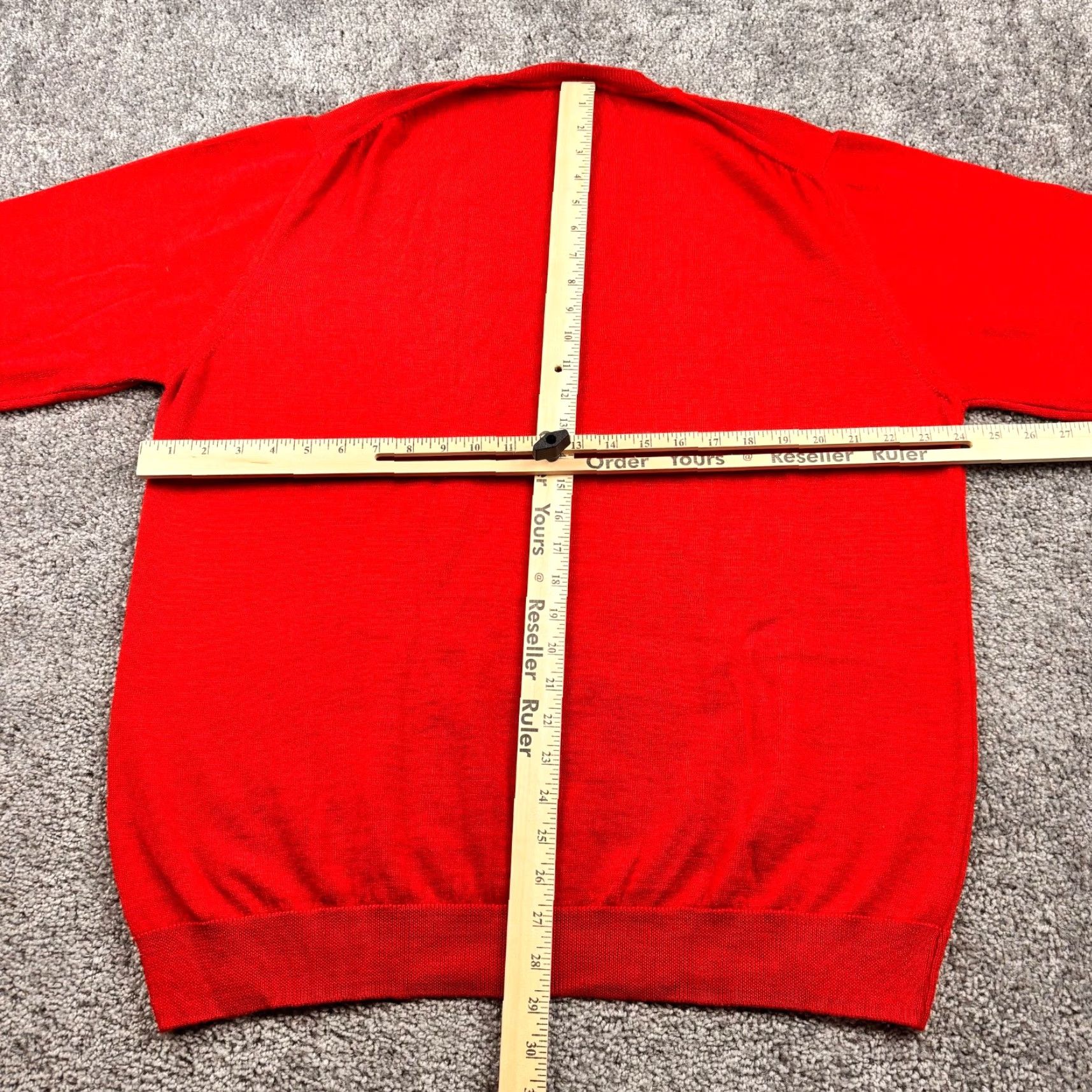 Vintage VINTAGE John Ashford Sweater Mens 2XL Red Argyle Extra Fine Merino Wool Made Italy Size US XXL / EU 58 / 5 - 4 Thumbnail