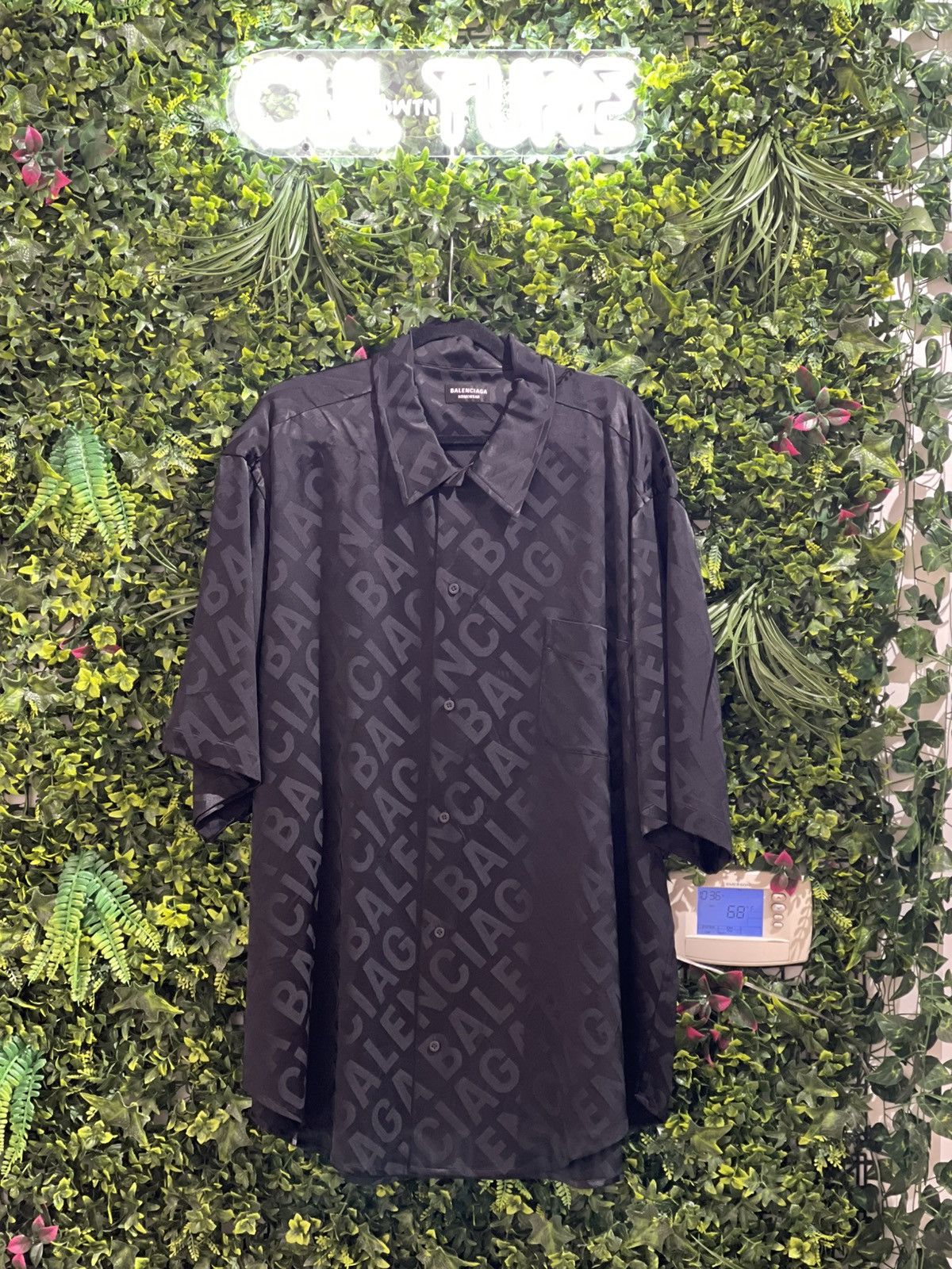 Balenciaga Balenciaga “Slant Monogram Print” Button-Down Shirt Size US XL / EU 56 / 4 - 1 Thumbnail